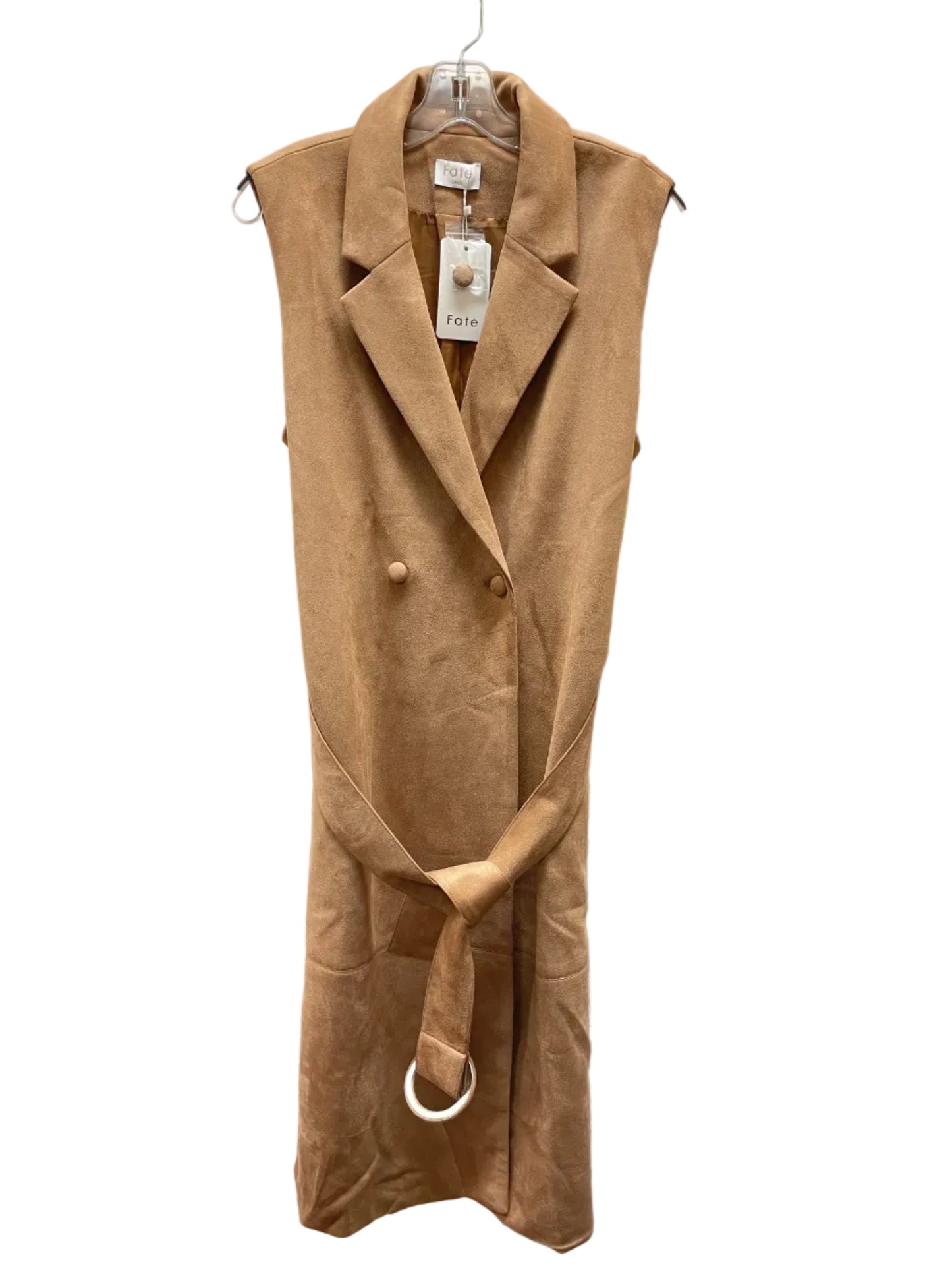 Dress Work By Fate In Tan, Size:L