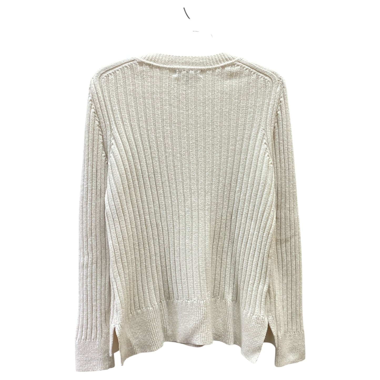 Sweater By Banana Republic In White, Size:L