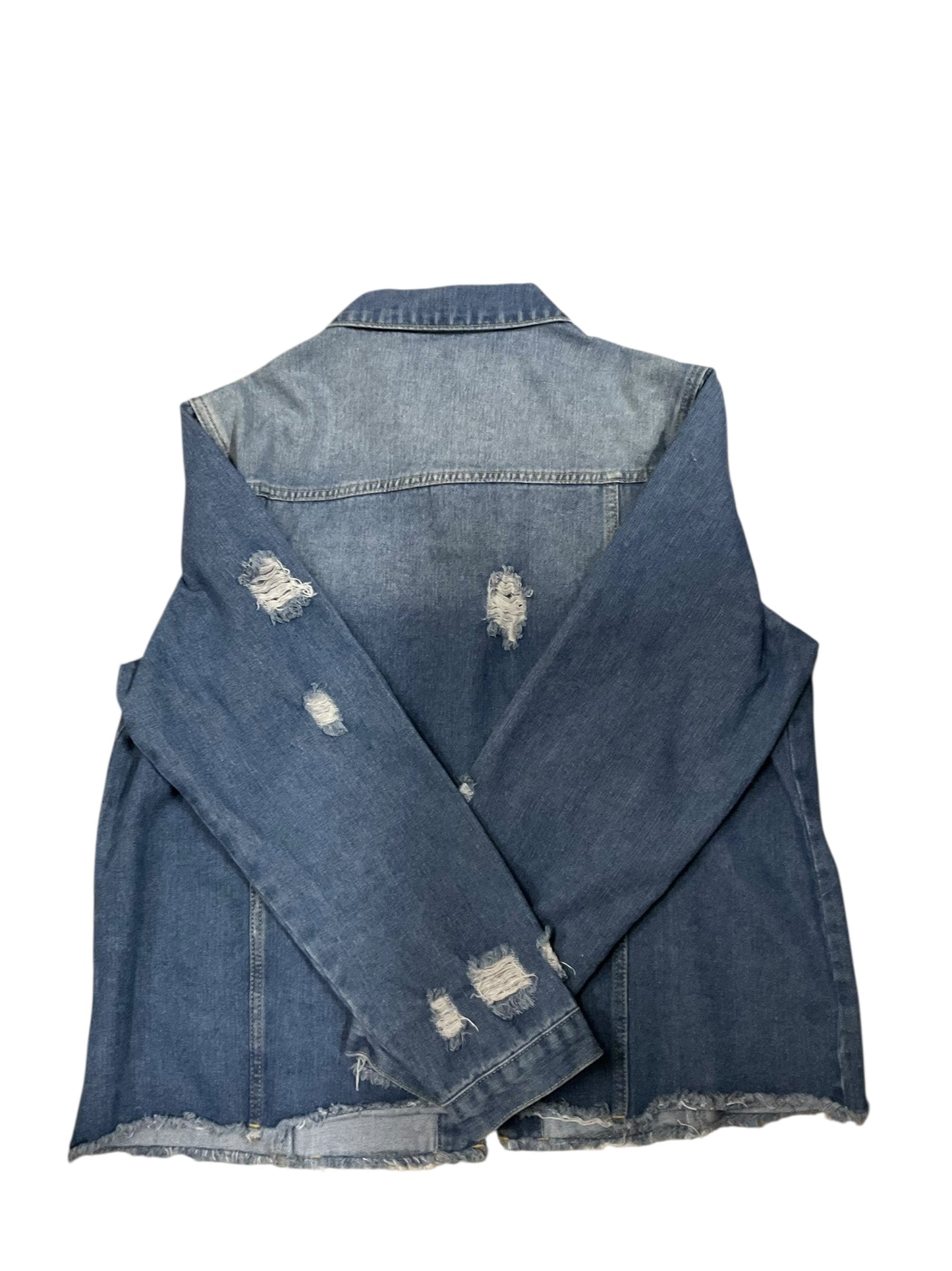 Jacket Denim By Clothes Mentor In Blue Denim, Size:Xl