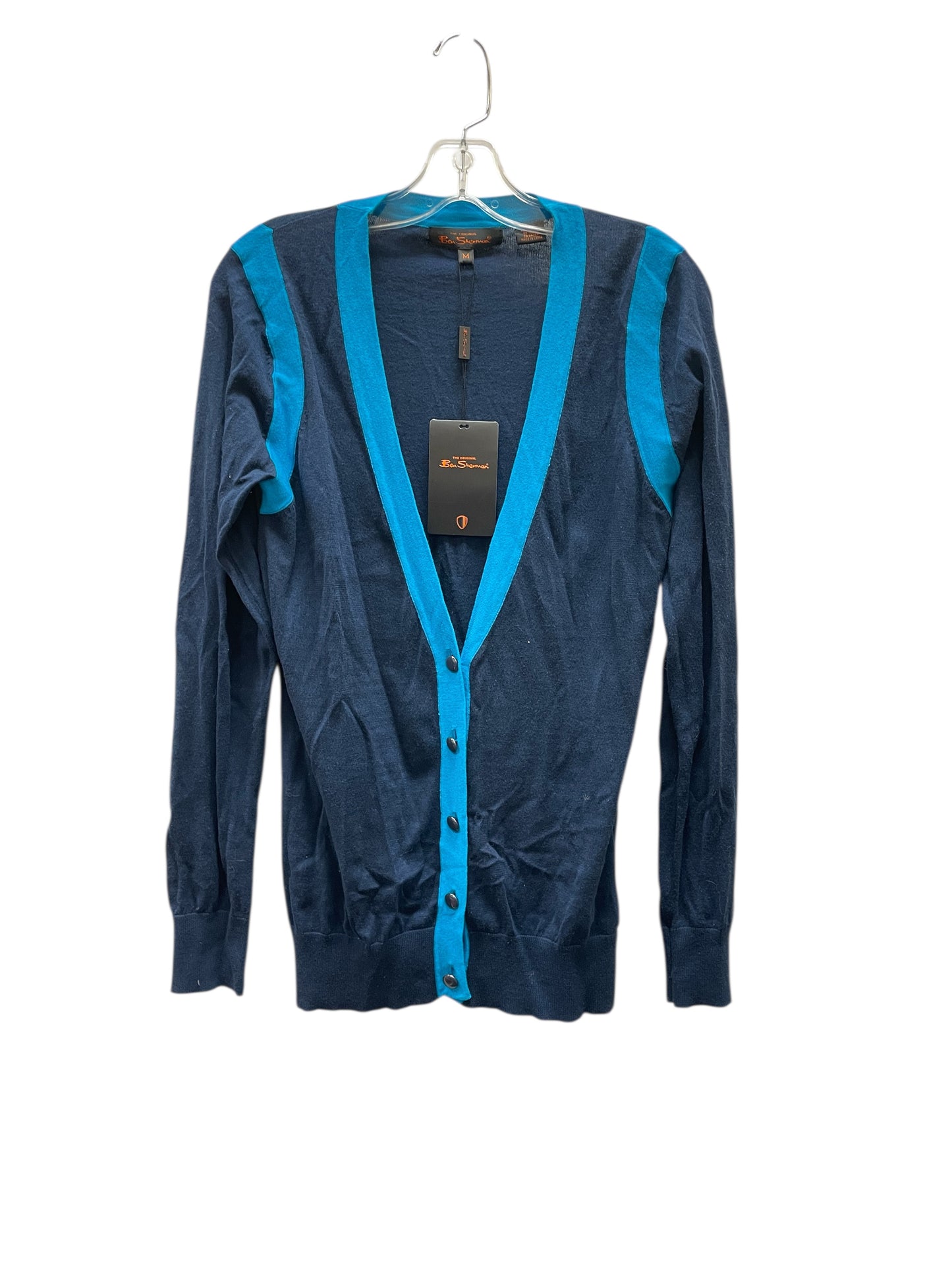 Cardigan By Ben Sherman In Blue, Size:M