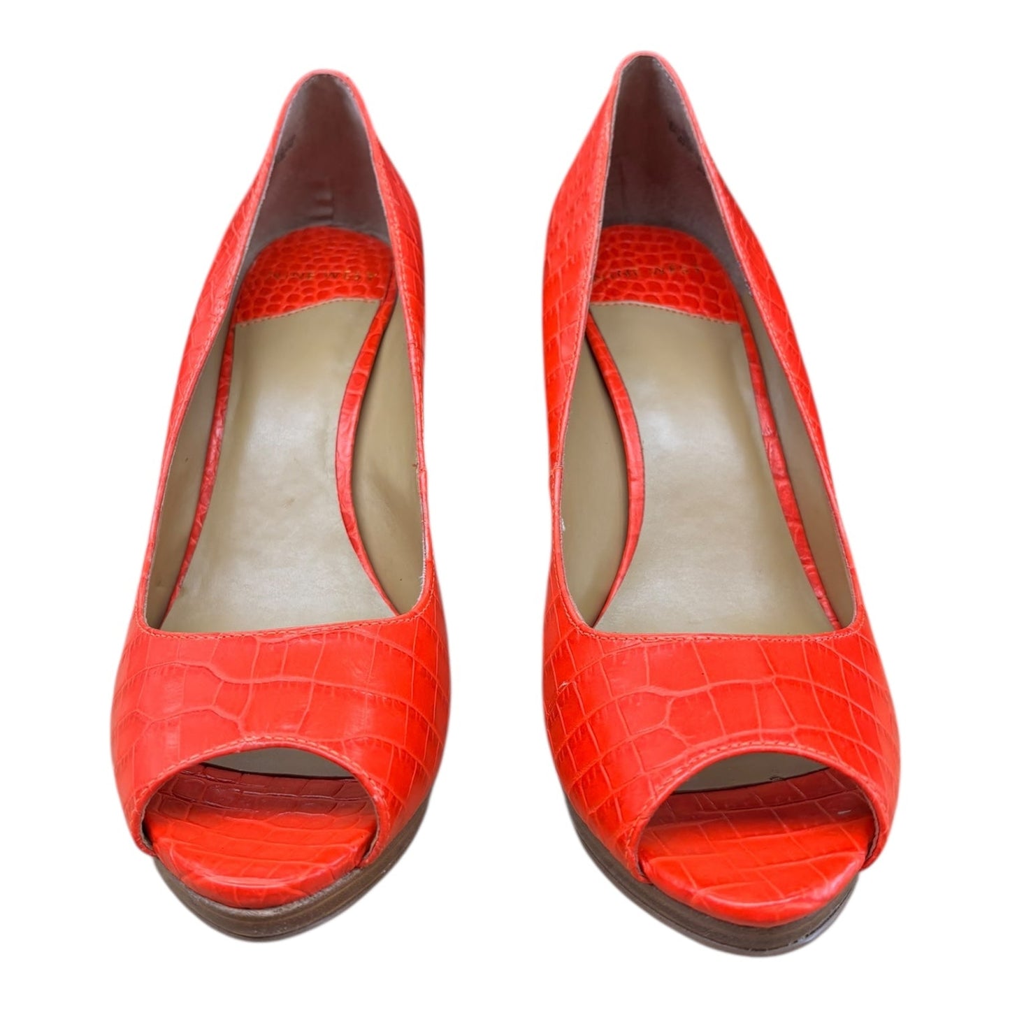 Shoes Heels Stiletto By Nine West In Orange, Size:8