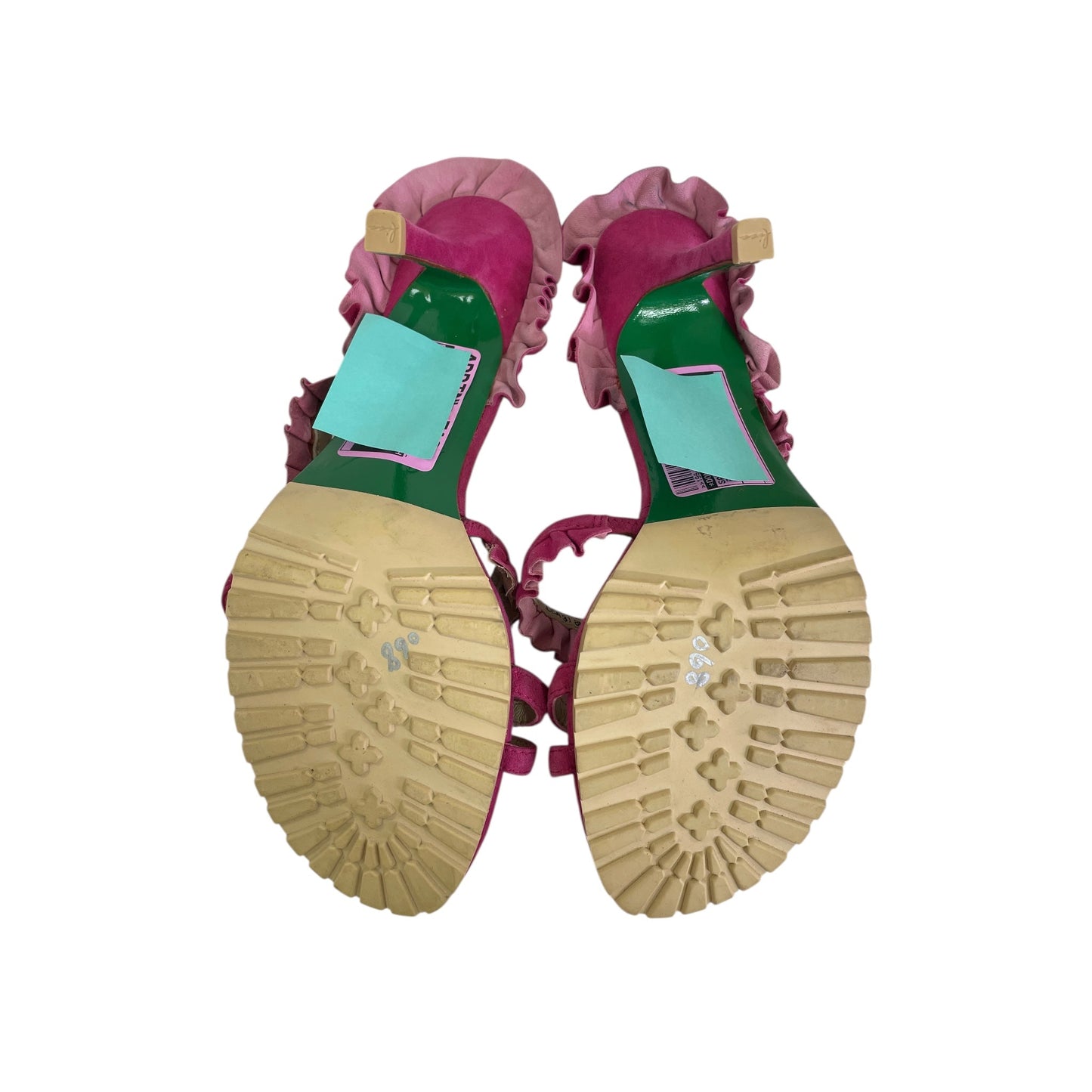 Sandals Heels Stiletto By Donald Pliner In Pink, Size:8