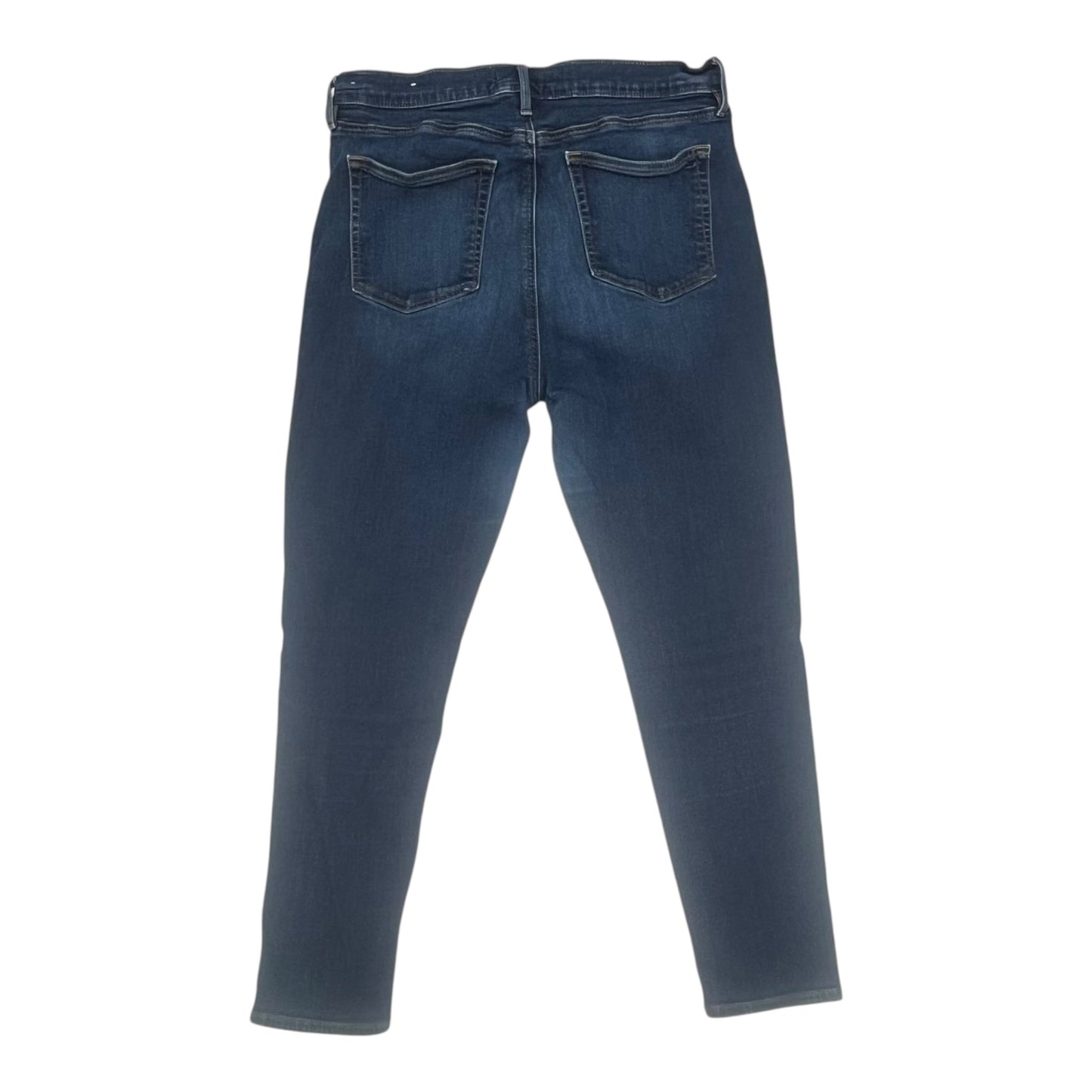 Jeans Skinny By Loft In Blue Denim, Size:12