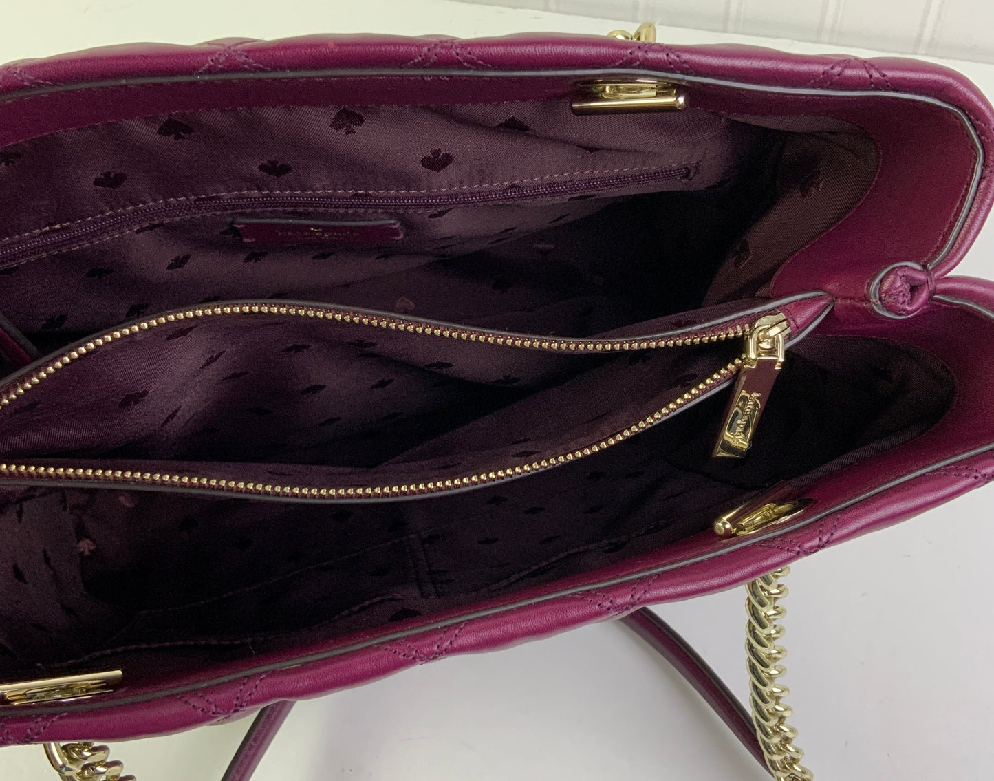 Handbag Designer By Kate Spade In Purple, Size:Medium