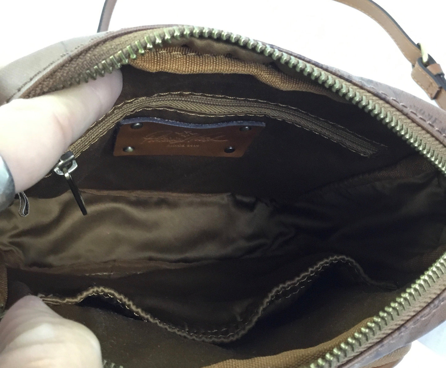 Crossbody Designer By Patricia Nash In Brown, Size:Small