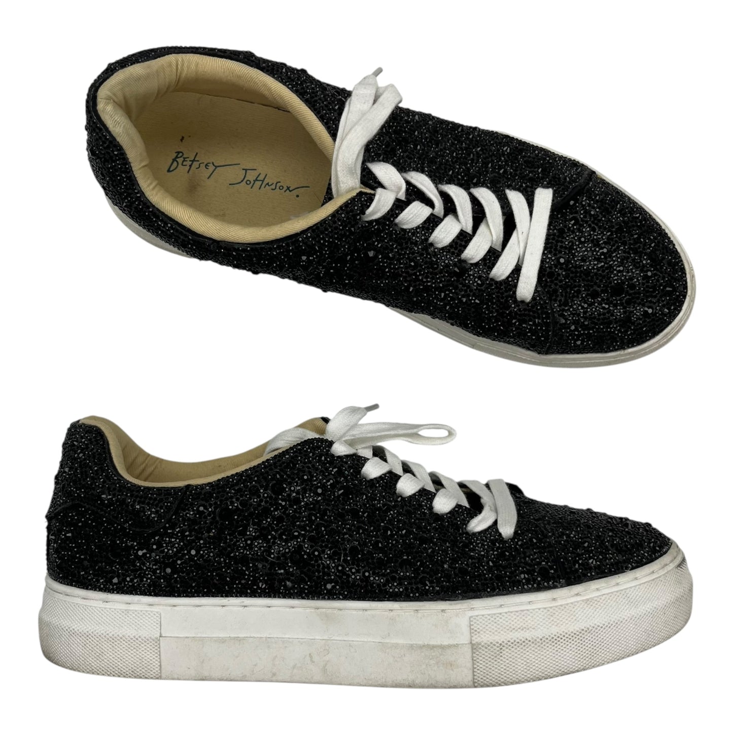 Shoes Sneakers By Betsey Johnson In Black, Size:12