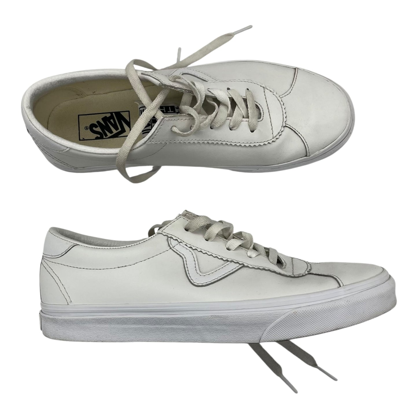 Shoes Sneakers By Vans In White, Size:10.5