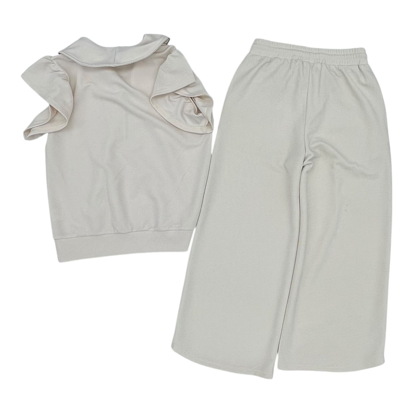 Lounge Set Pants By Clothes Mentor In Cream, Size:M