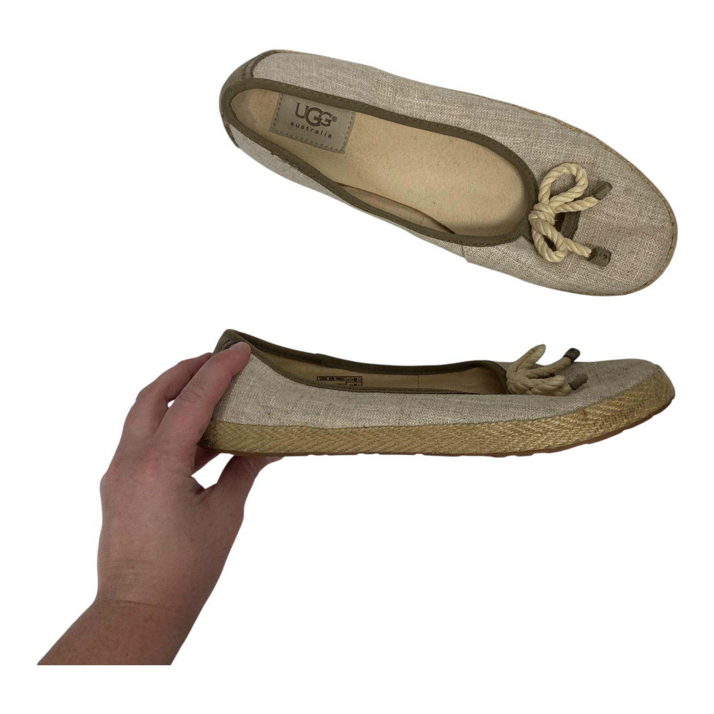 Shoes Designer By Ugg In Cream, Size:8.5