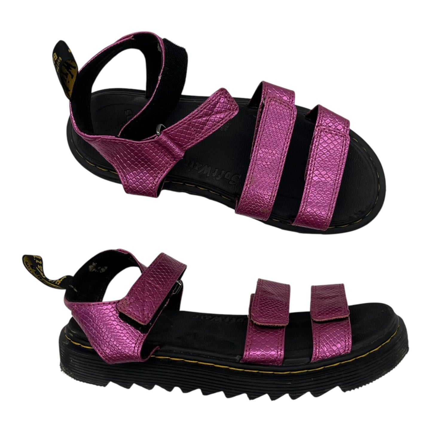 SANDALS FLATS by DR MARTENS In PINK, Size: 6