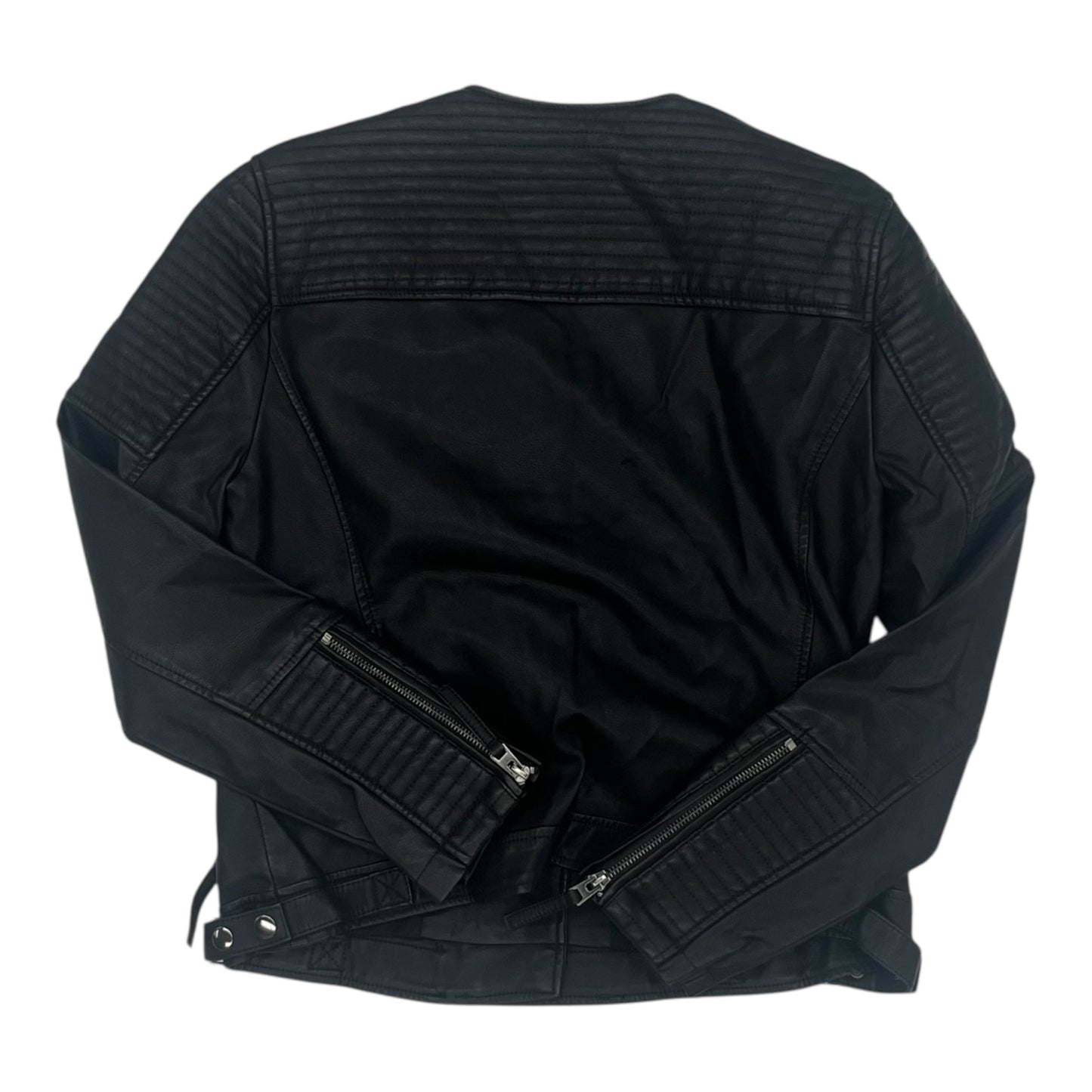 Jacket Moto By Topshop In Black, Size:M