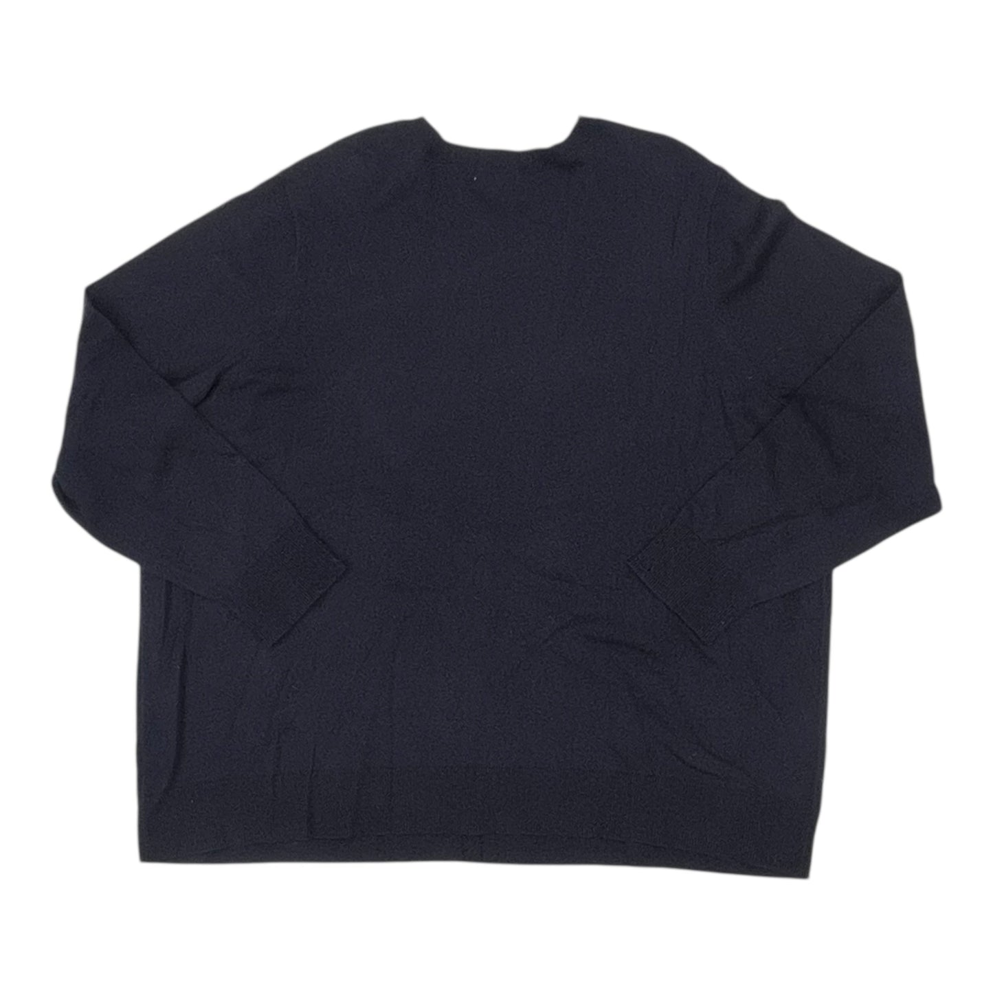 Sweater Cardigan By Croft And Barrow In Blue, Size:3X