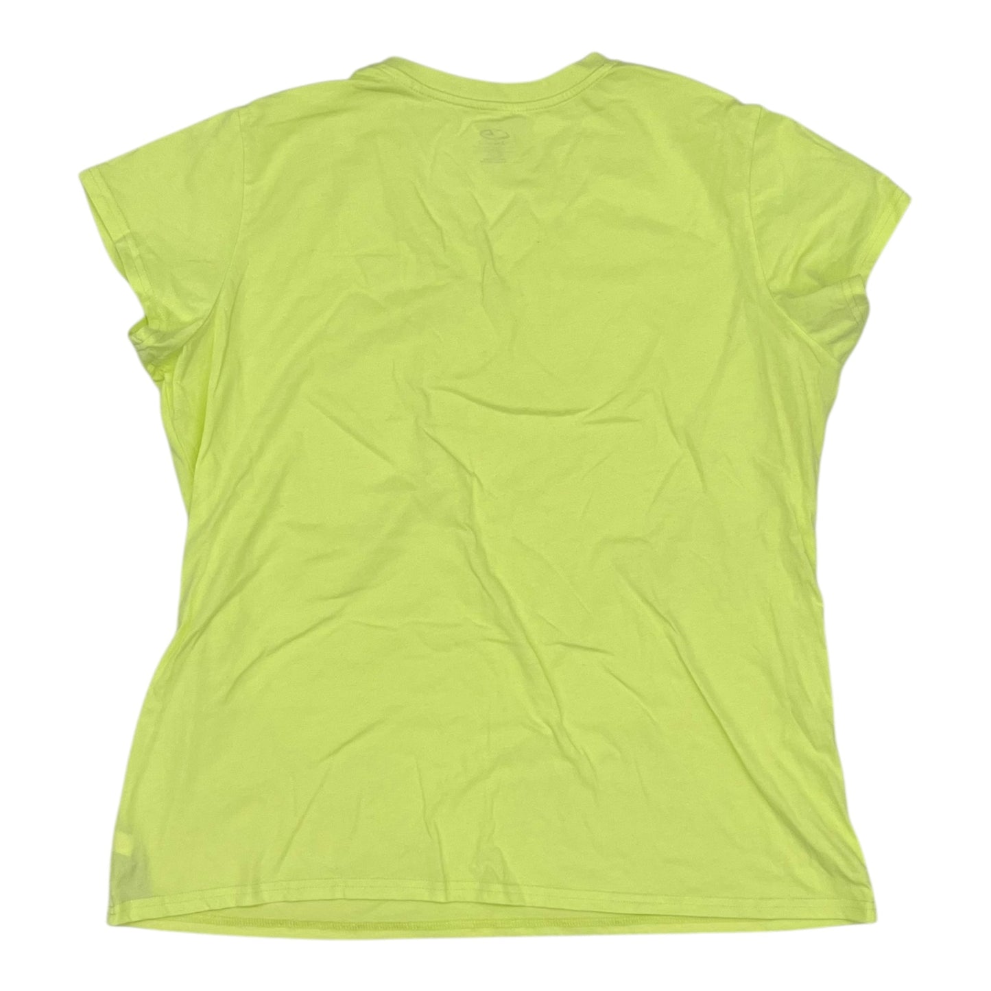 Athletic Top Ss By Champion In Yellow, Size:Xxl