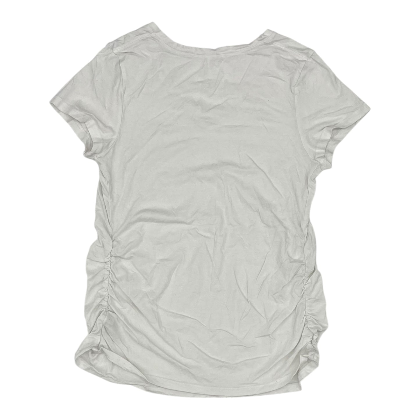 Mat Top Ss By Isabel Maternity In White, Size:M