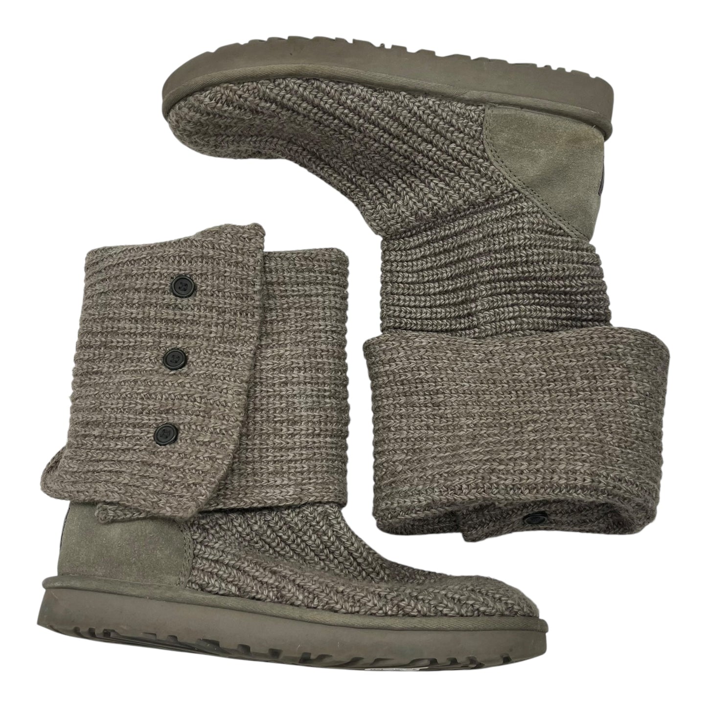 Boots Designer By Ugg In Grey, Size:11