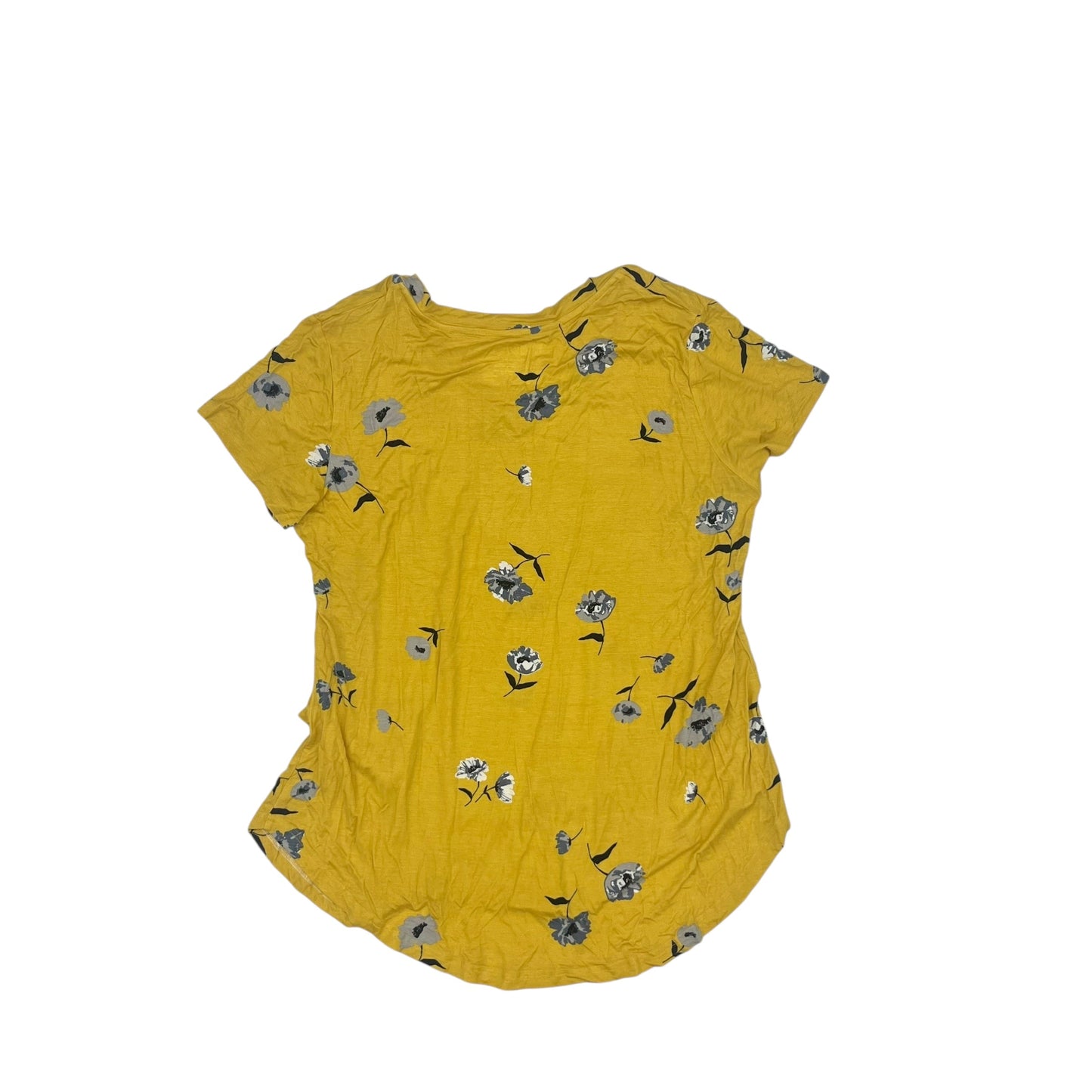 Mat Top Ss By Clothes Mentor In Yellow, Size:1X