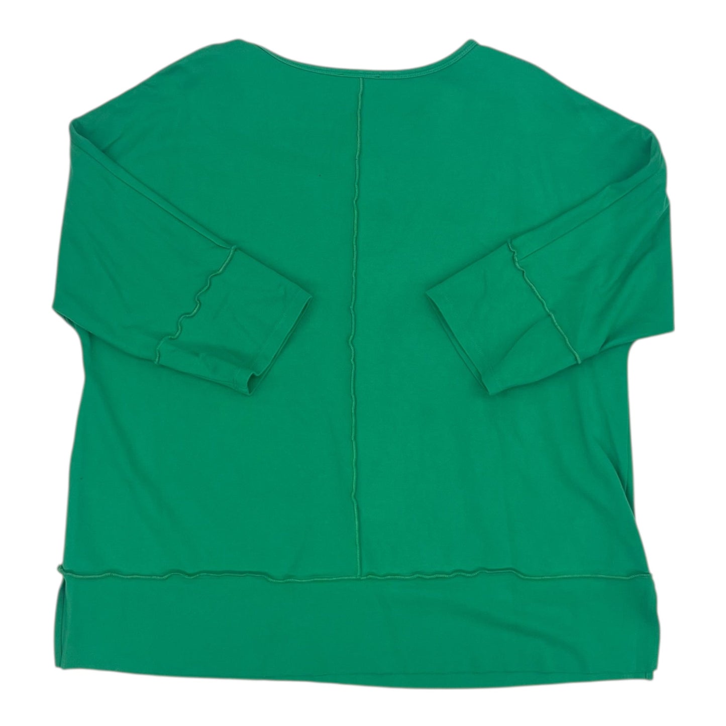 Top Ls Basic By Jones New York In Green, Size:1X