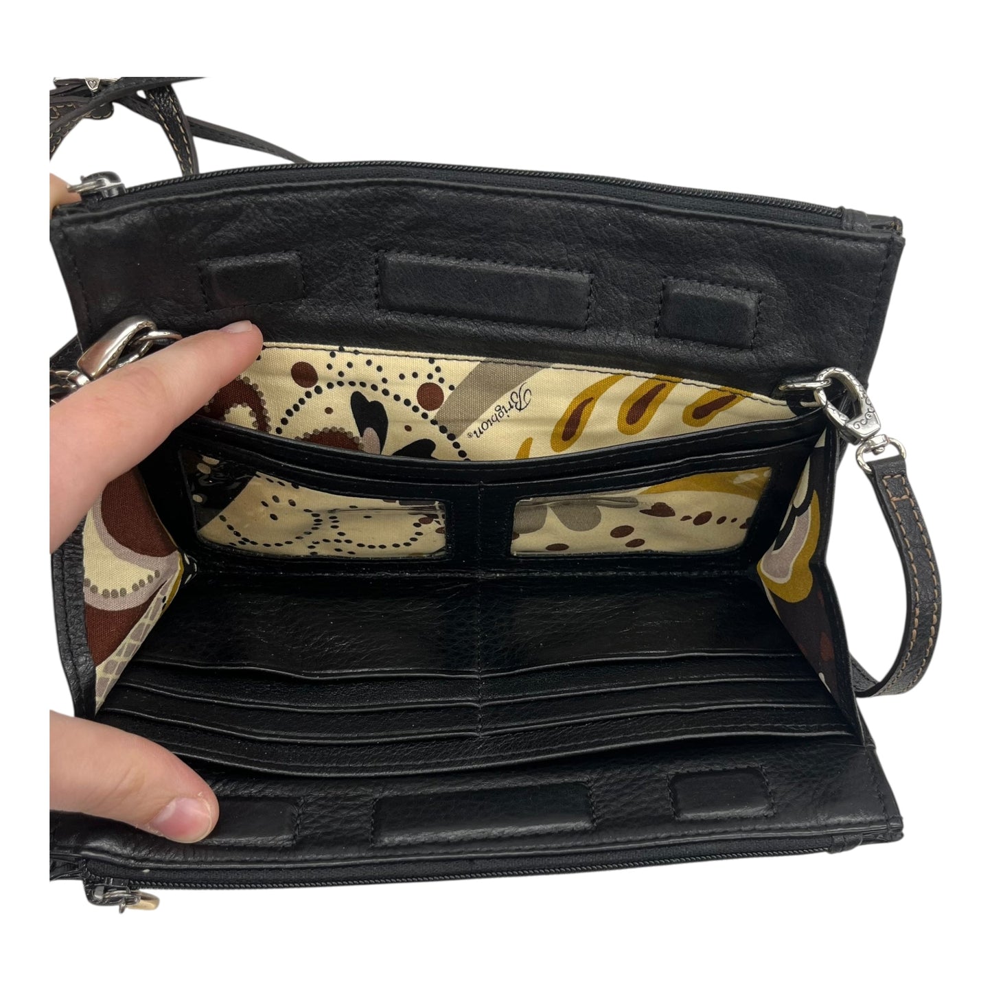 Crossbody By Brighton In Black & Brown, Size:Small