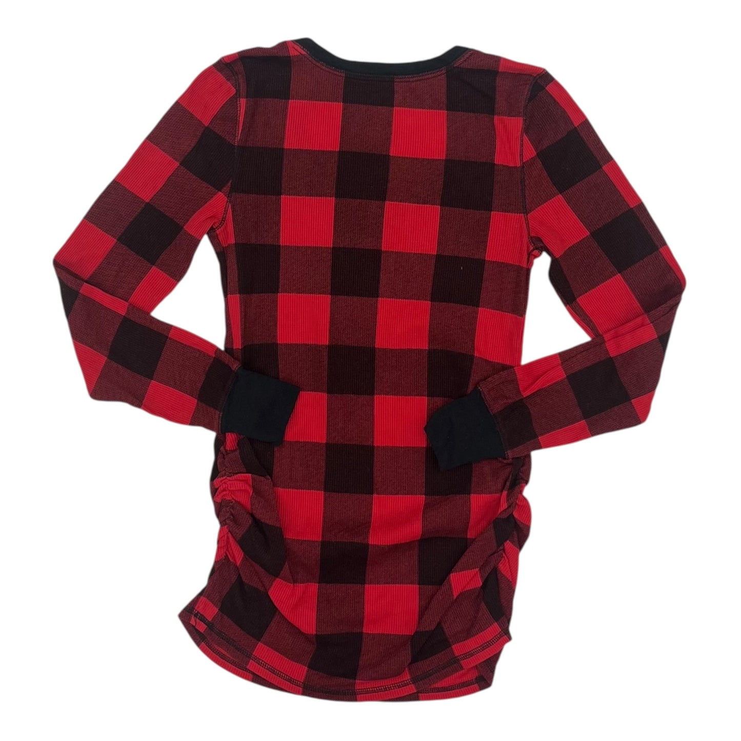 MATERNITY TOP LS by OLD NAVY in BLACK & RED, Size:S