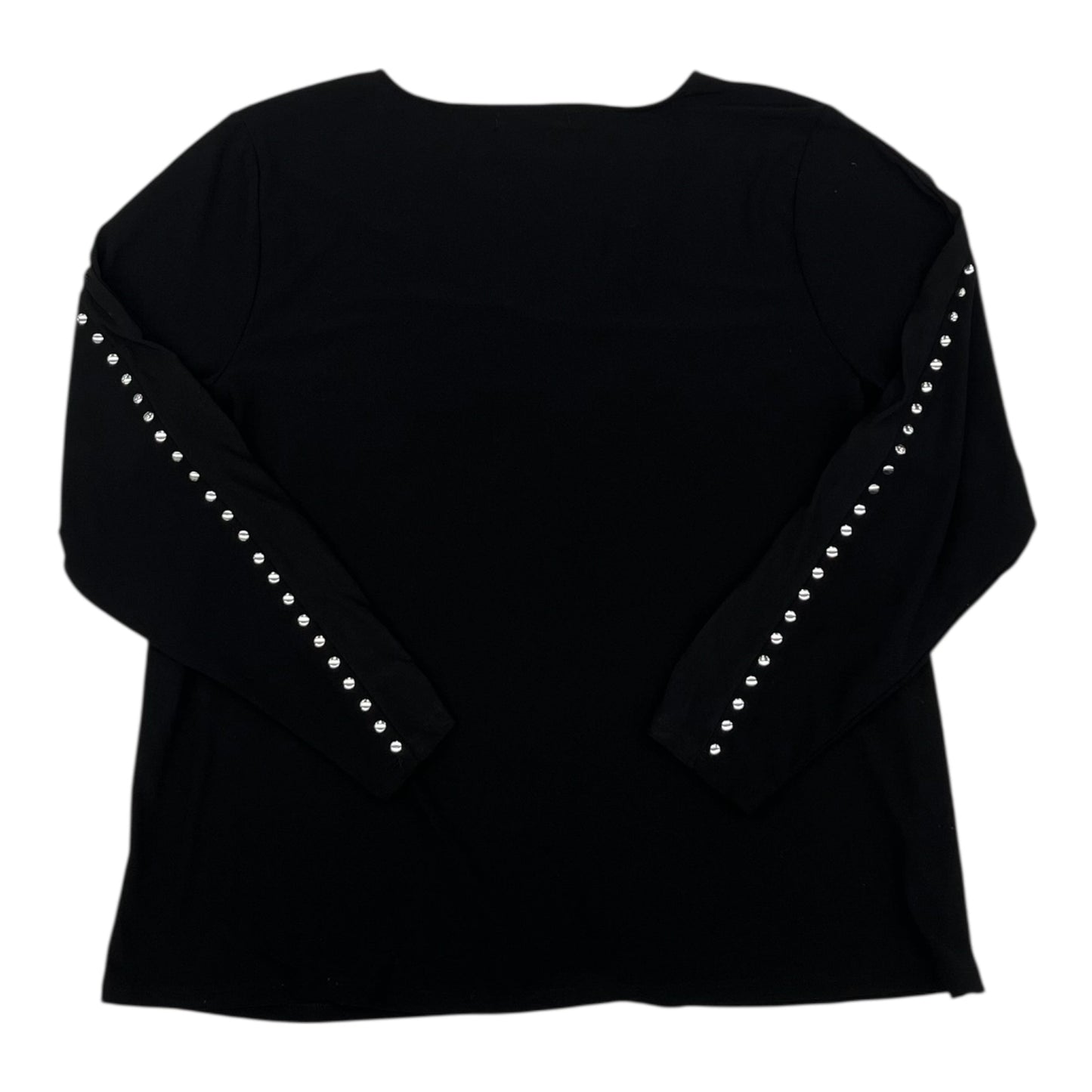 Blouse Ls By 89Th And Madison In Black, Size:2X