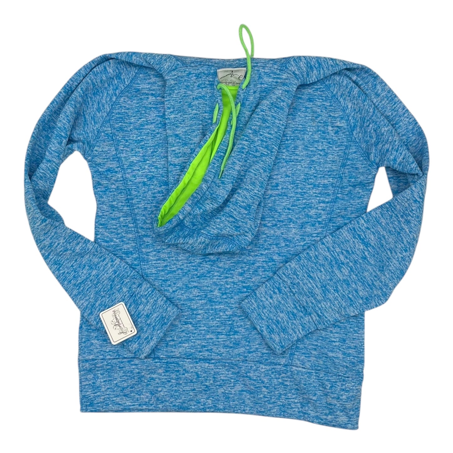 ATHLETIC SWEATSHIRT HOODIE by CLOTHES MENTOR in BLUE, Size:L