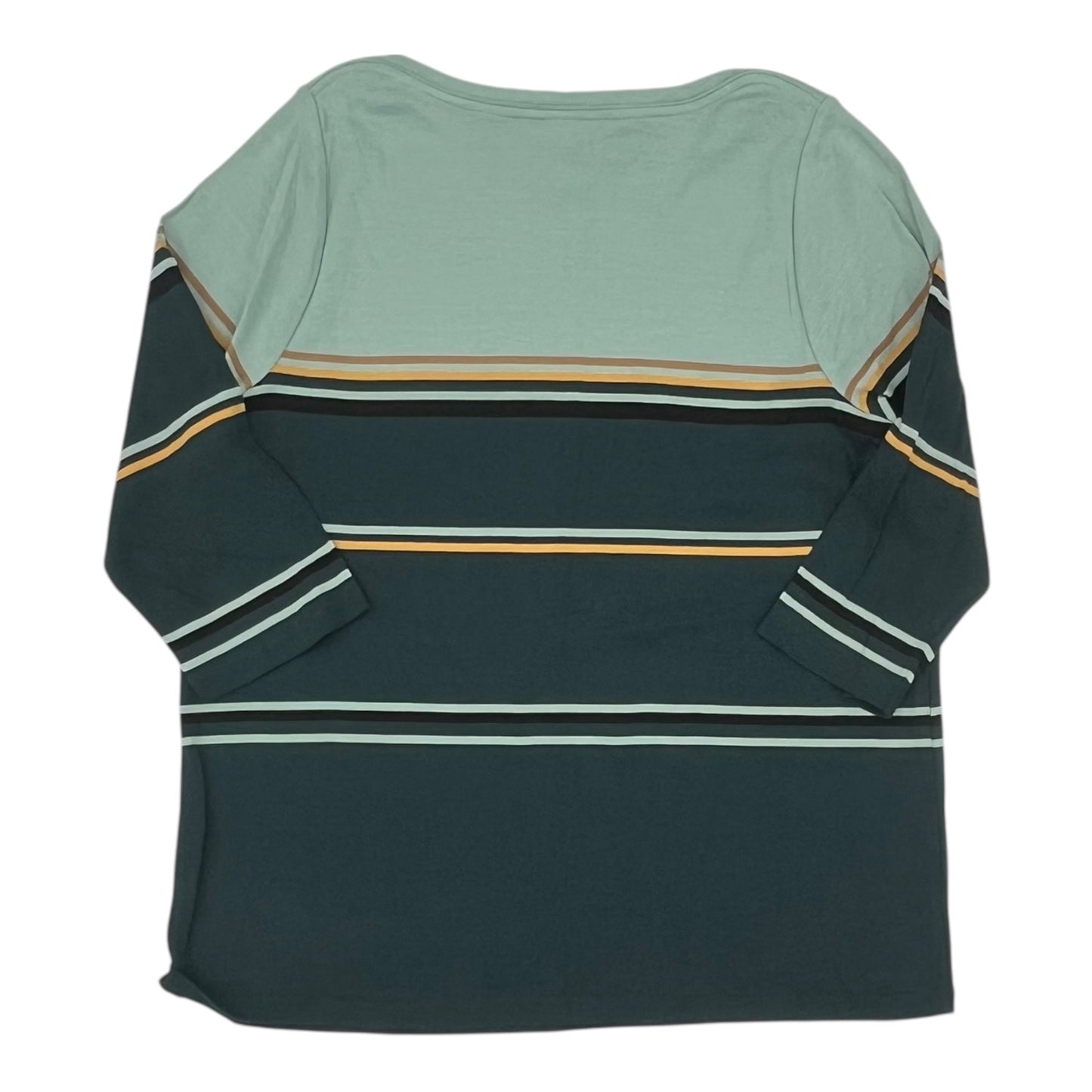 Top 3/4 Sleeve By Cj Banks In Blue, Size:1X