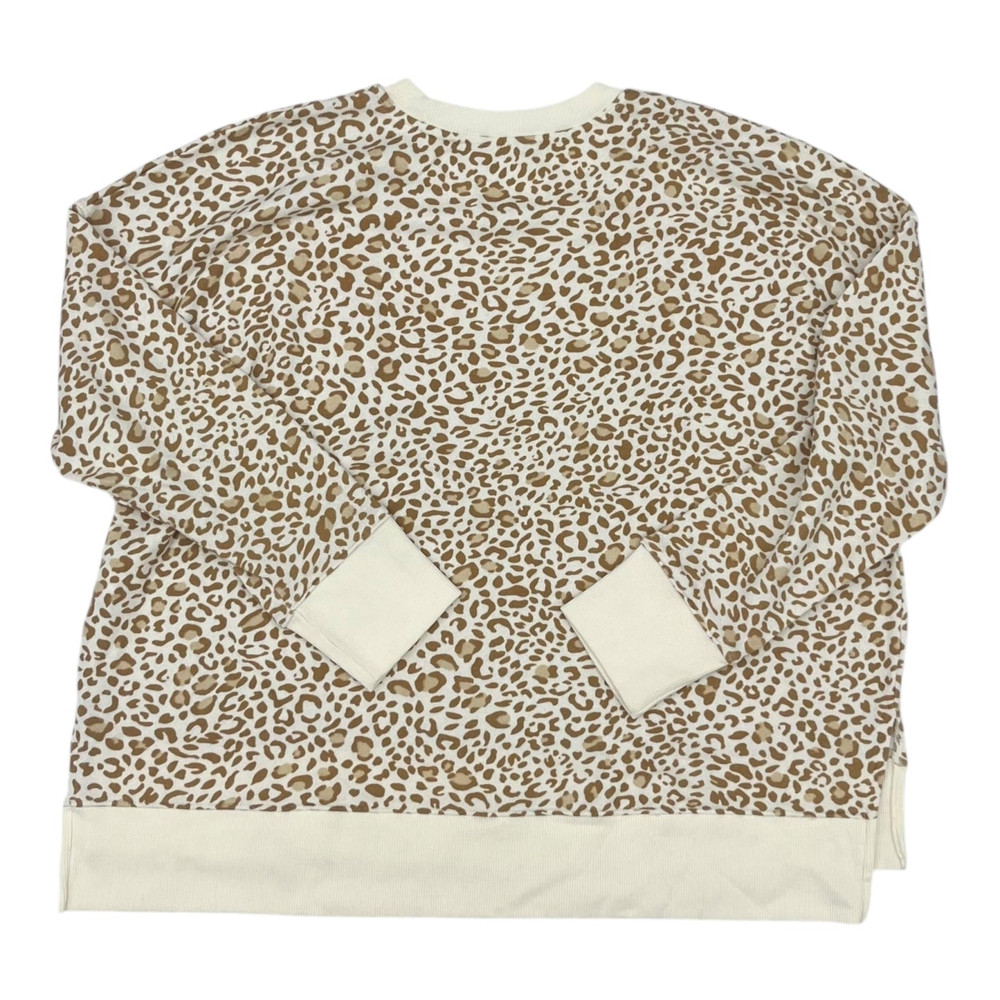 Sweatshirt Collar By Time And Tru In Animal Print, Size:Xxl