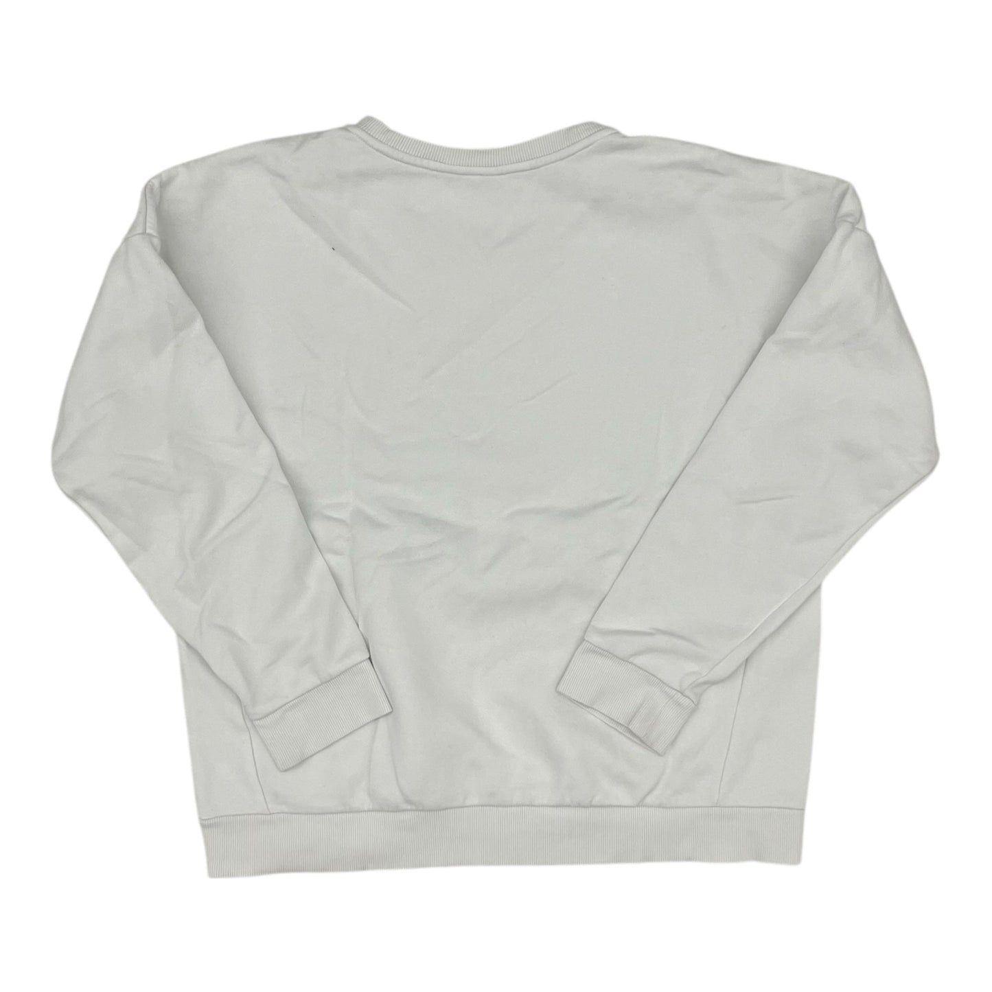 Athletic Sweatshirt Crewneck By Adidas In White, Size:Xl