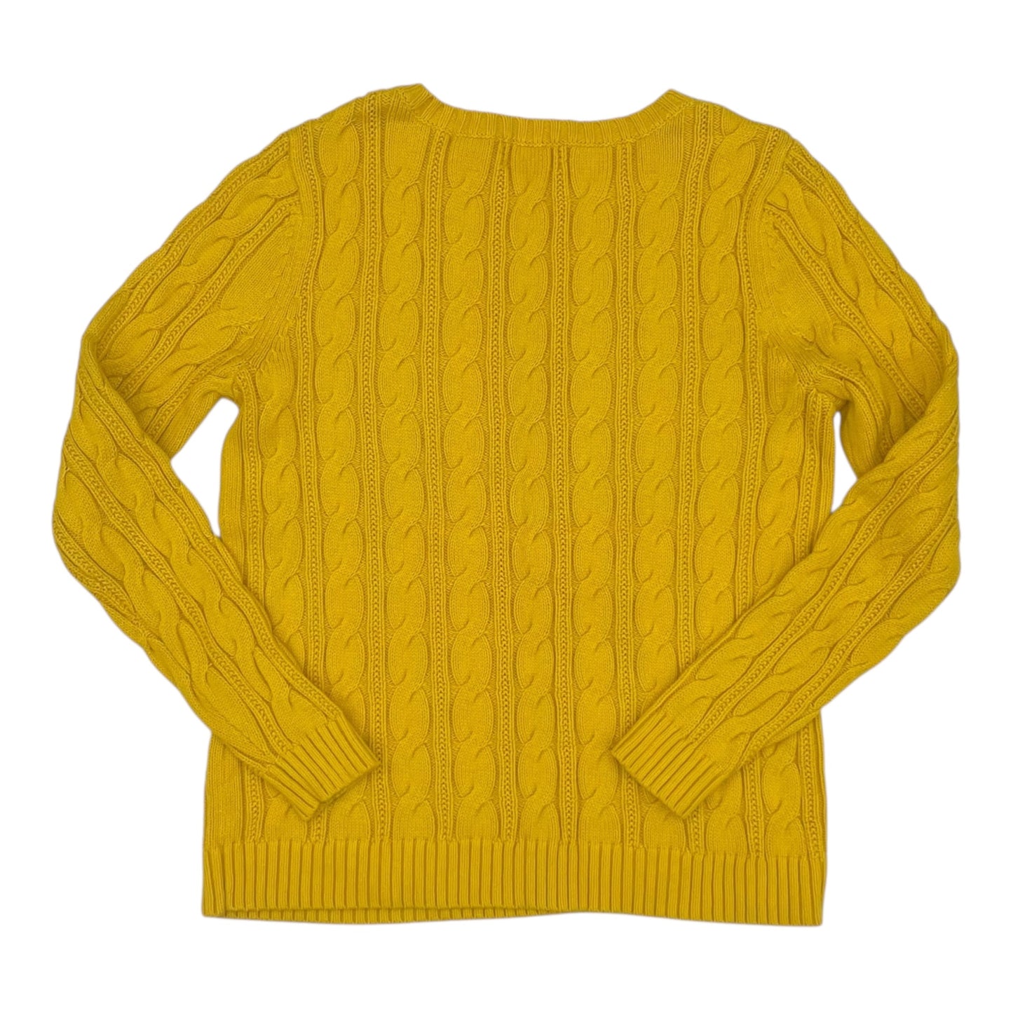 Sweater By Lands End In Yellow, Size:M