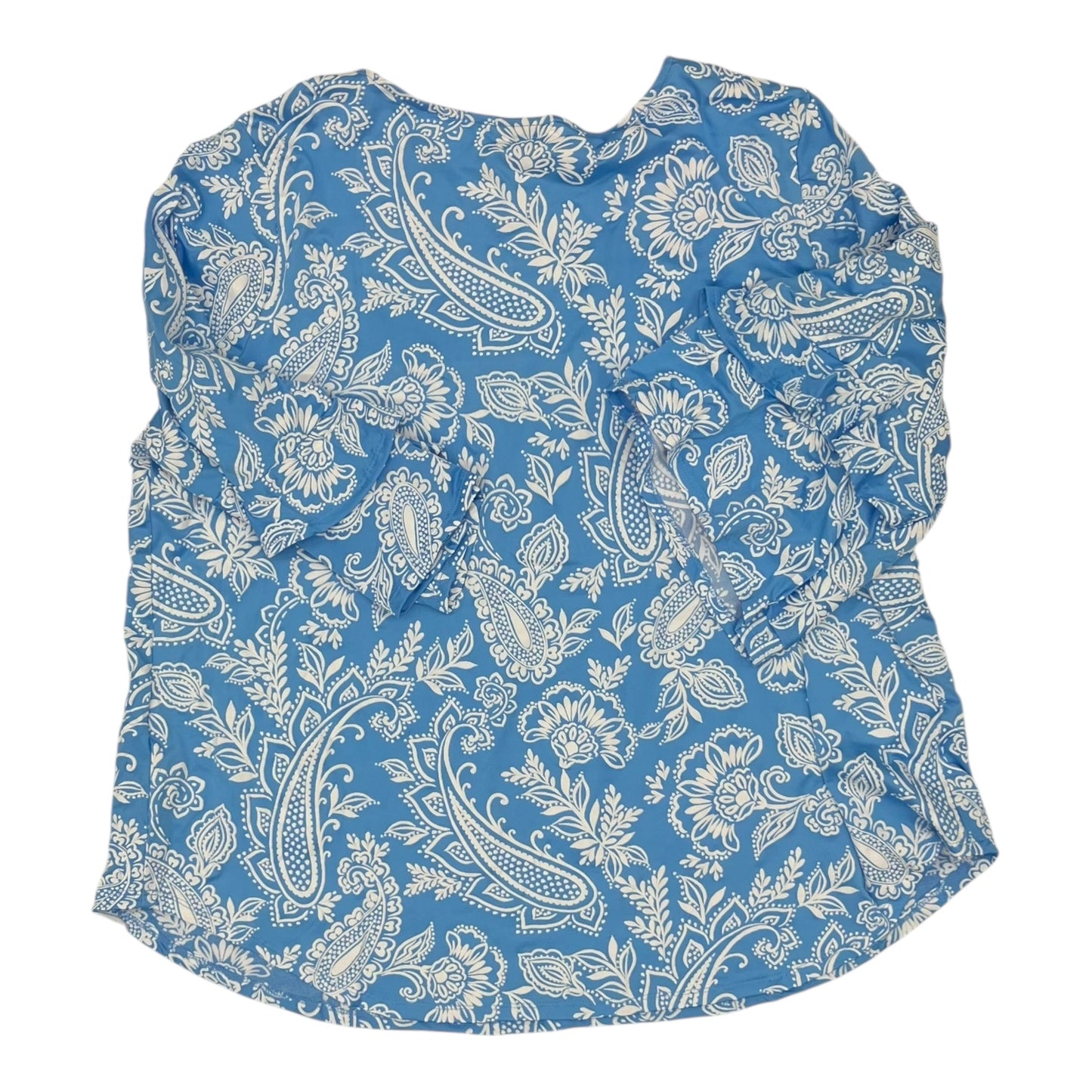 Top 3/4 Sleeve By Ruby Rd In Blue, Size:2X