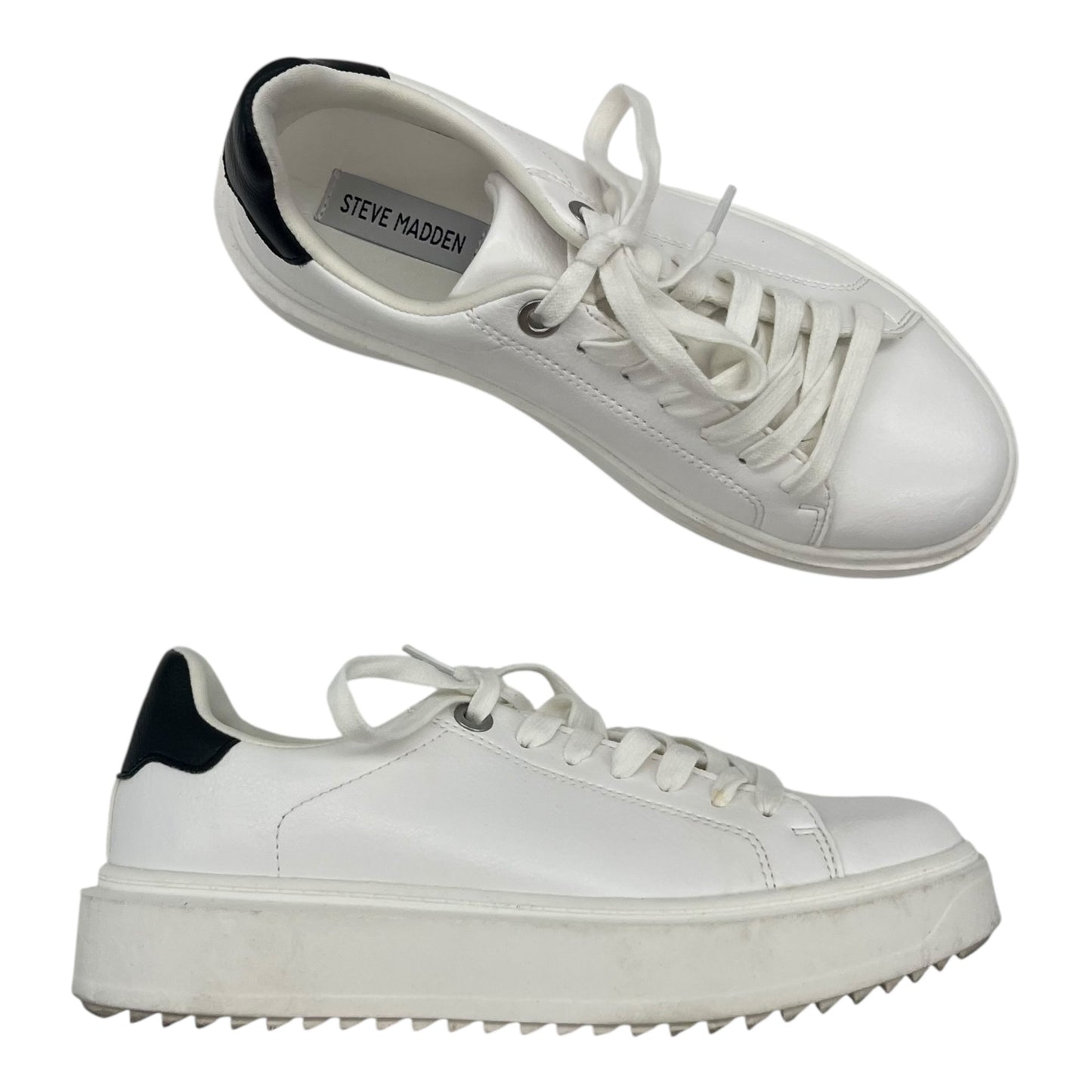 Shoes Sneakers By Steve Madden In White, Size:8.5