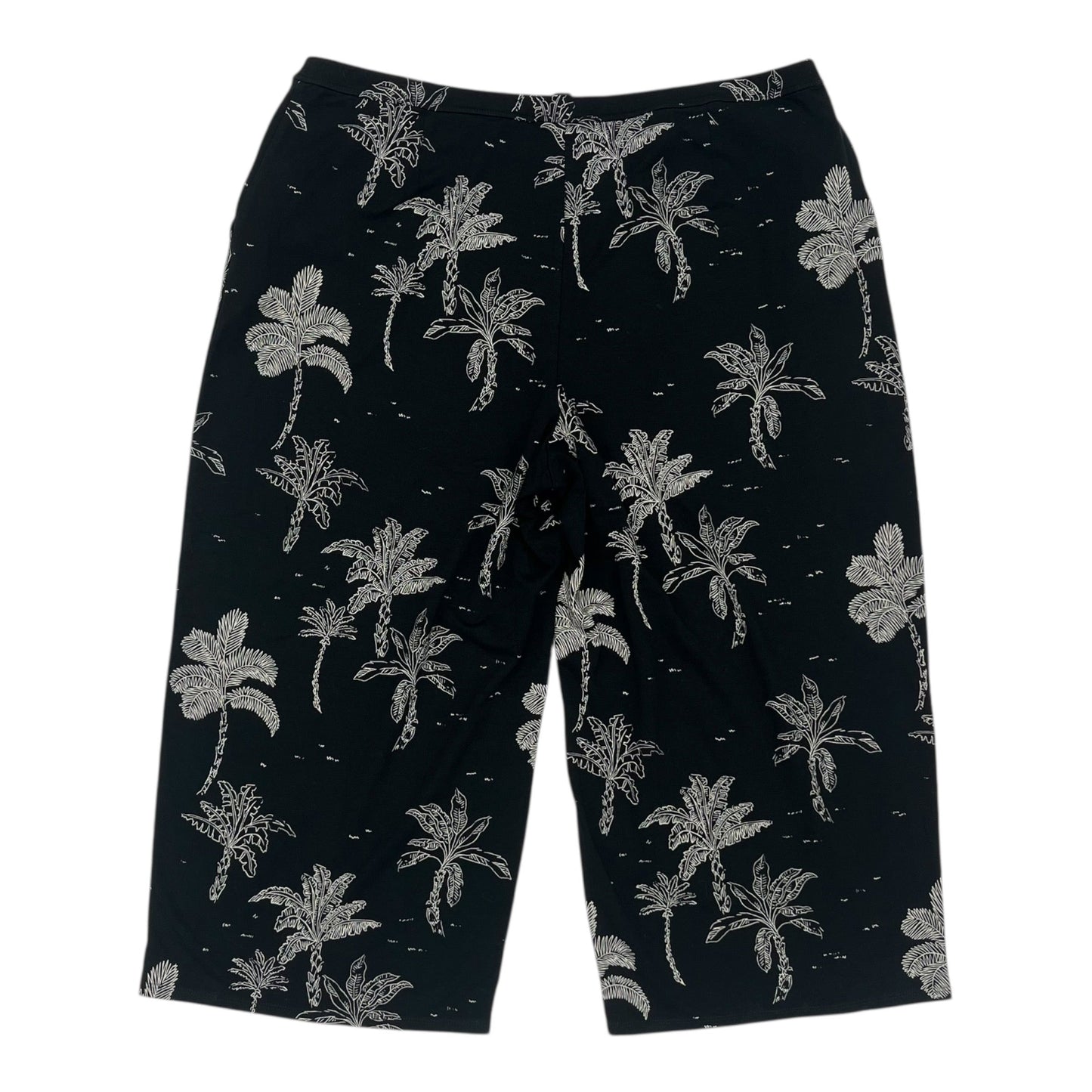 Pants Cropped By J. Jill In Black & White, Size:Xlp