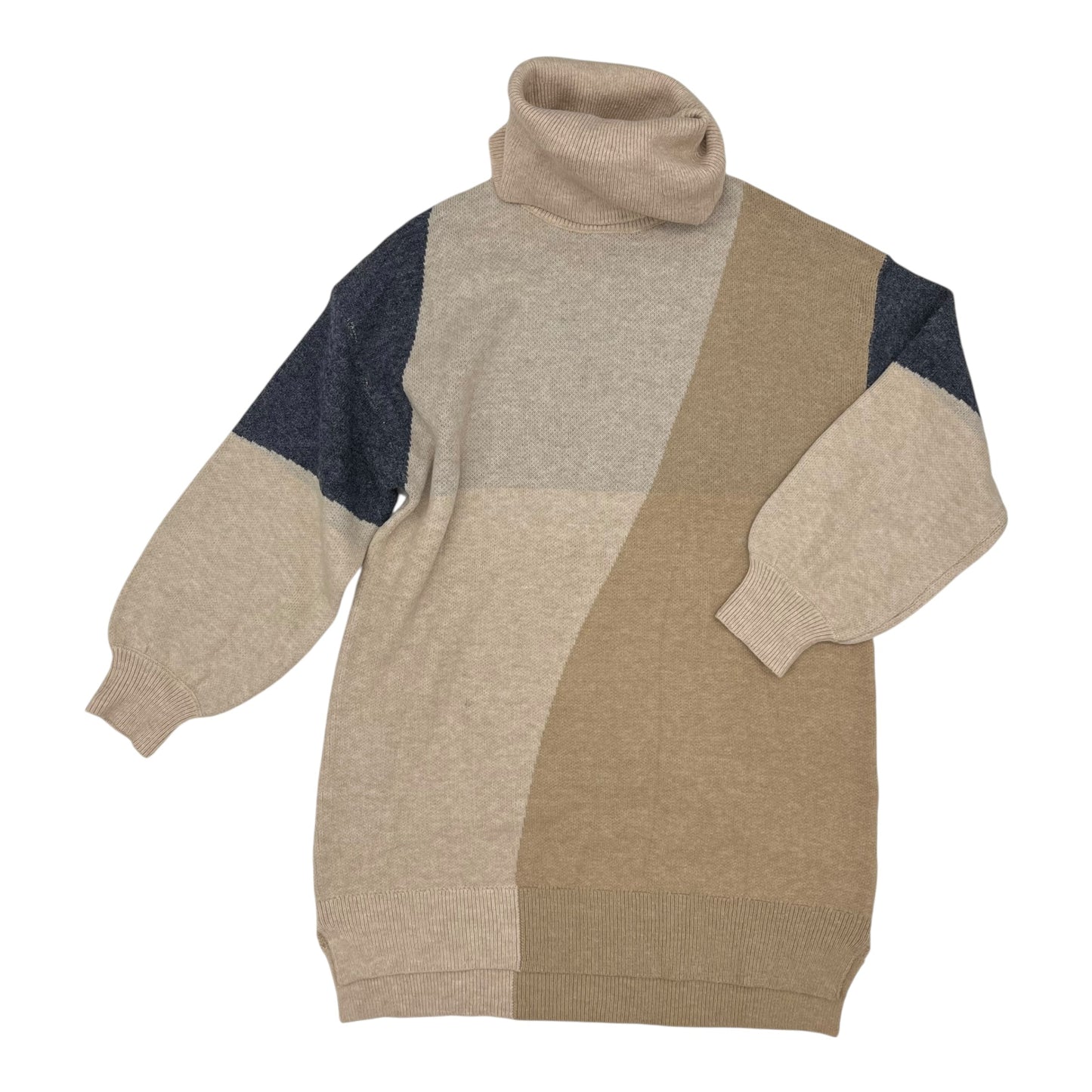 Dress Sweater By Blu Pepper In Tan, Size:L