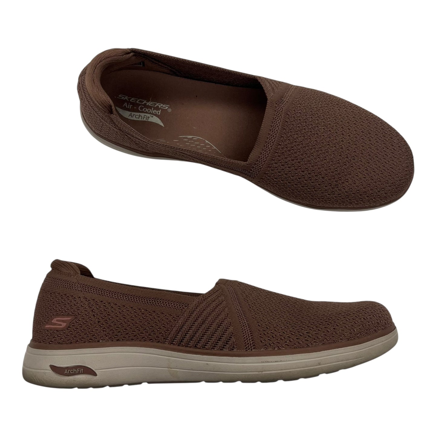 Shoes Flats By Skechers In Brown, Size:11