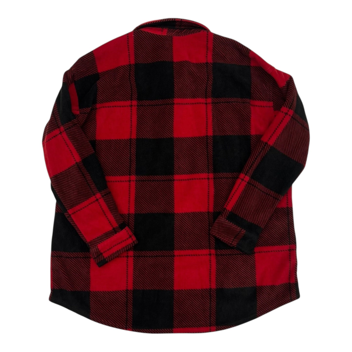 Jacket Shirt By Maurices In Black & Red, Size:Xl