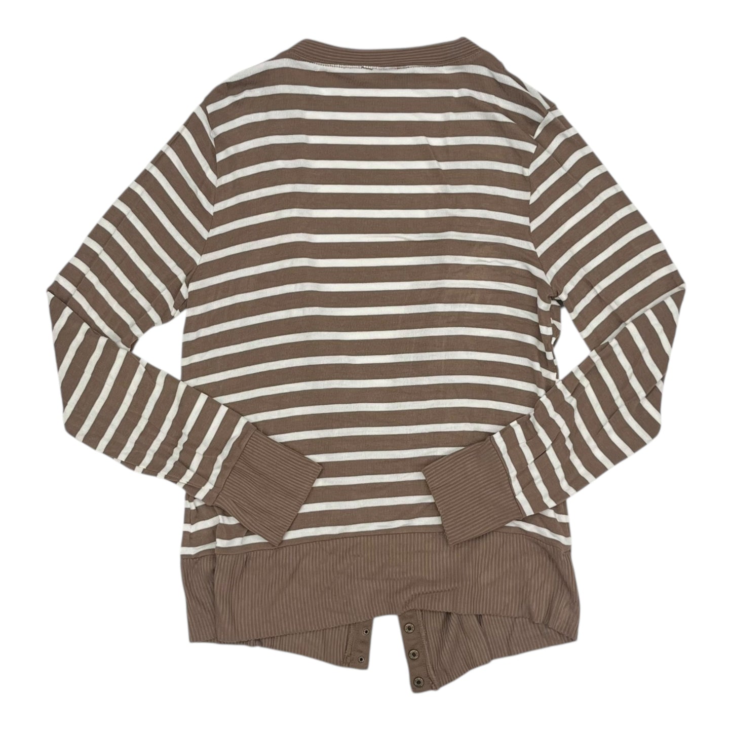 CARDIGAN by ZENANA OUTFITTERS in BROWN & WHITE, Size:1X