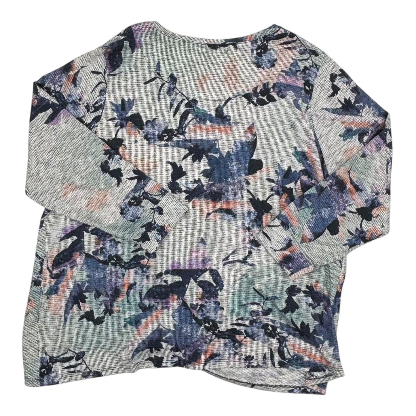 Top Ls By Cj Banks In Grey, Size:3X