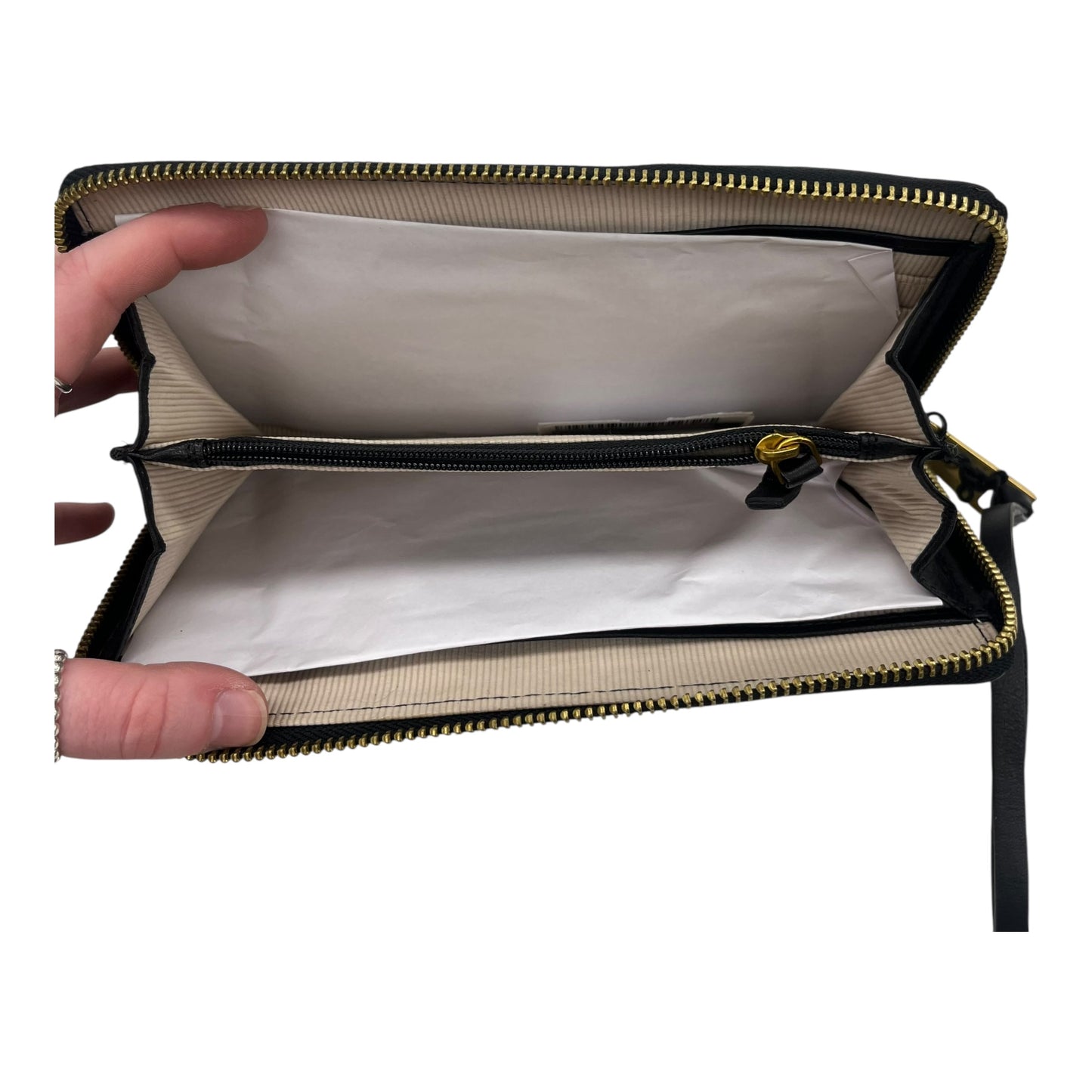 Wristlet Leather By Margot In Black, Size:Large