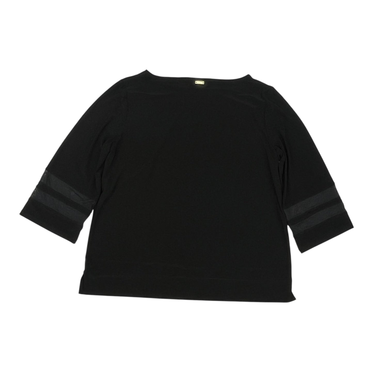 Blouse 3/4 Sleeve By Jones New York In Black, Size:1X