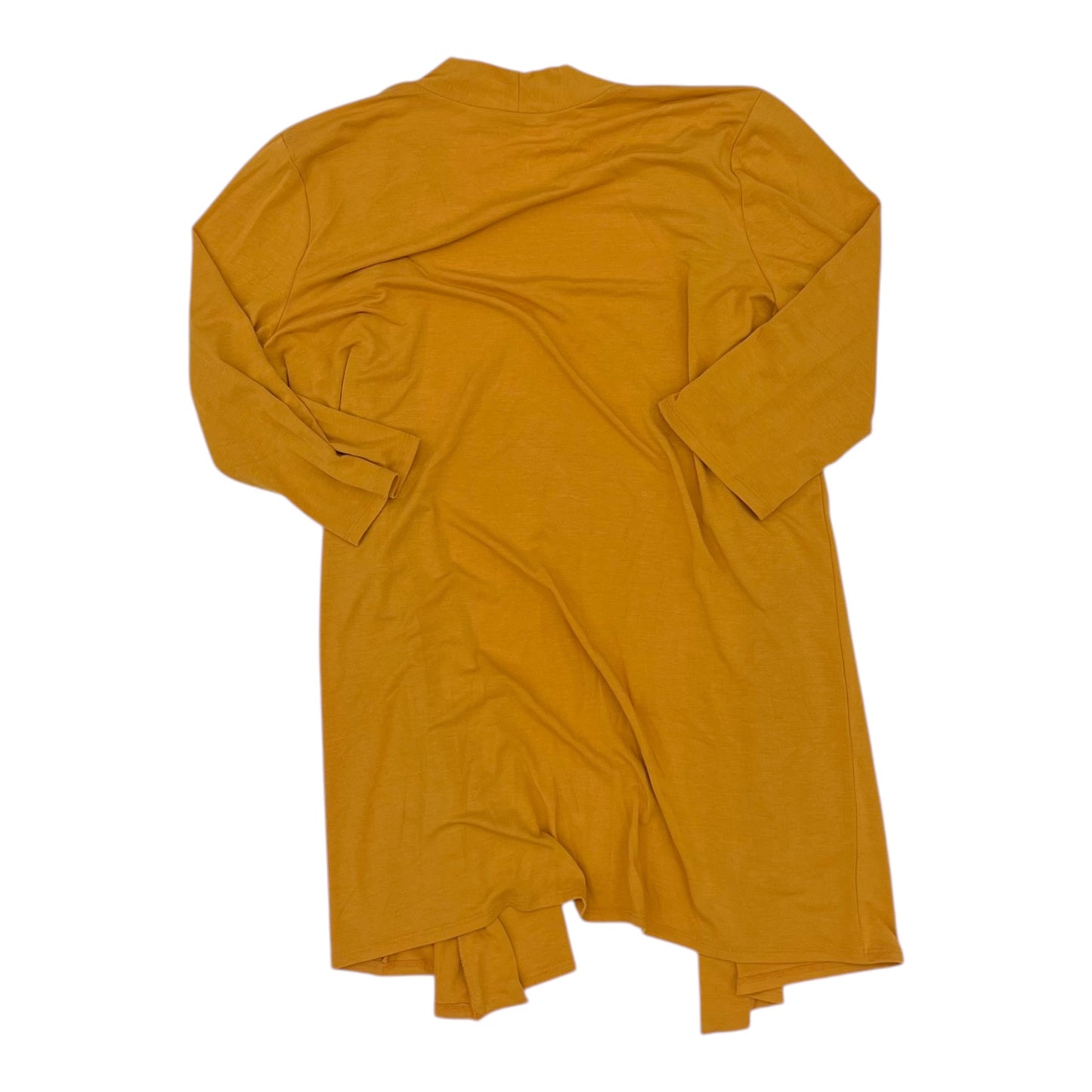 Cardigan By Zenana Outfitters In Yellow, Size:2X