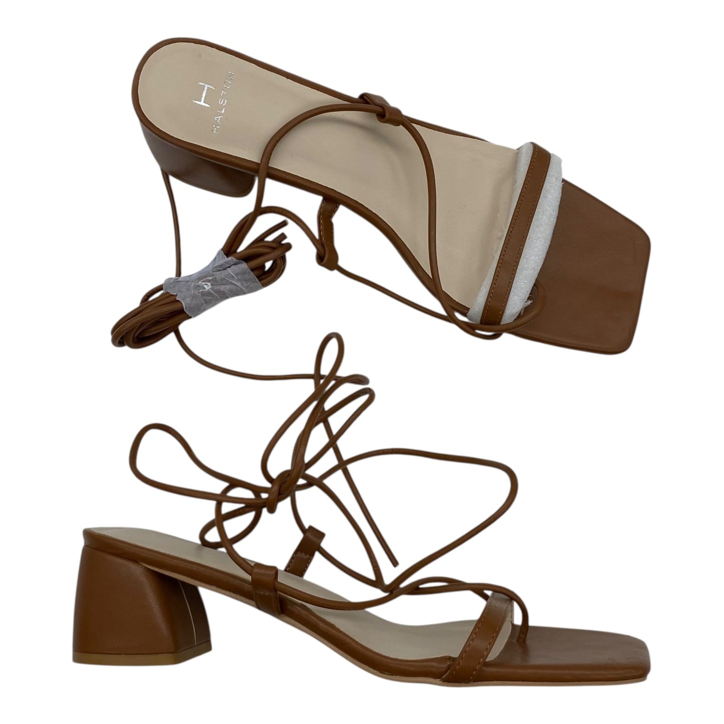 Sandals Designer By Halston In Tan, Size:10