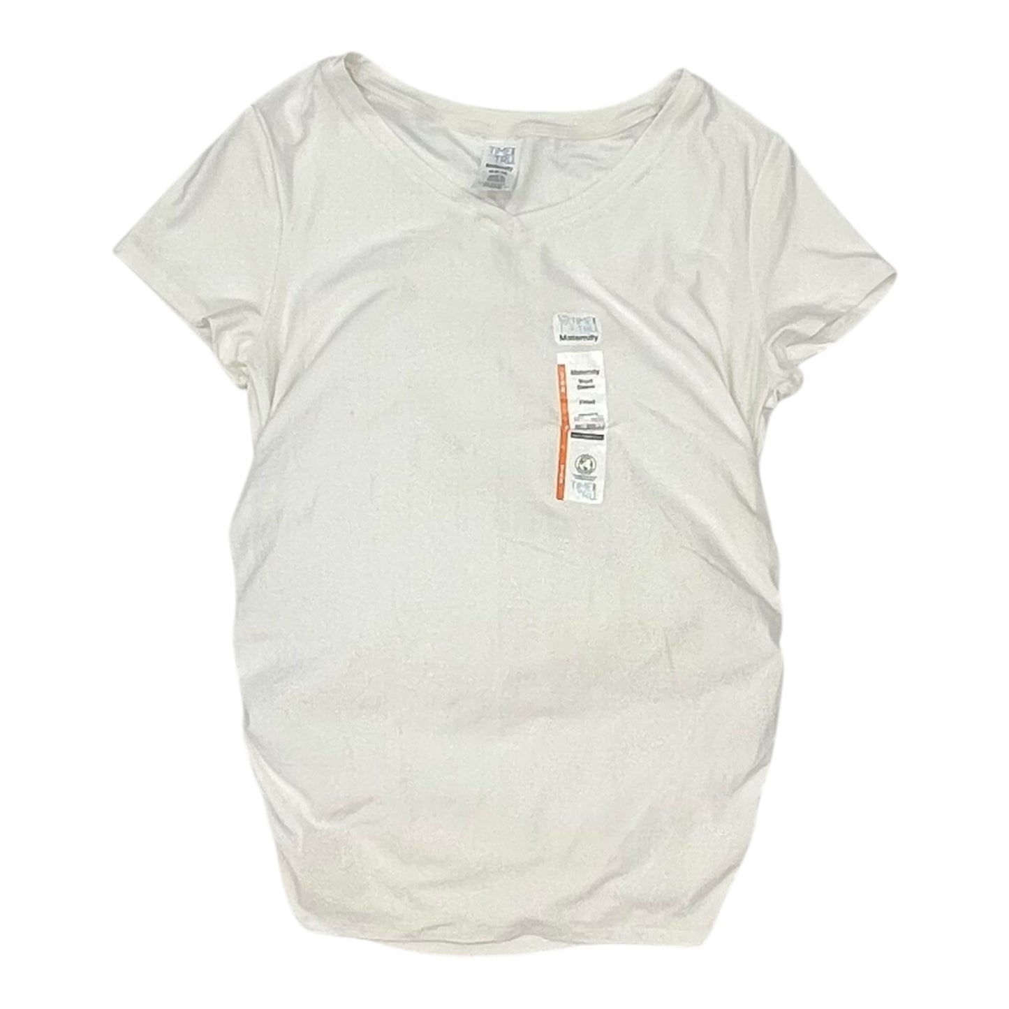 Mat Top Ss By Time And Tru In White, Size:M