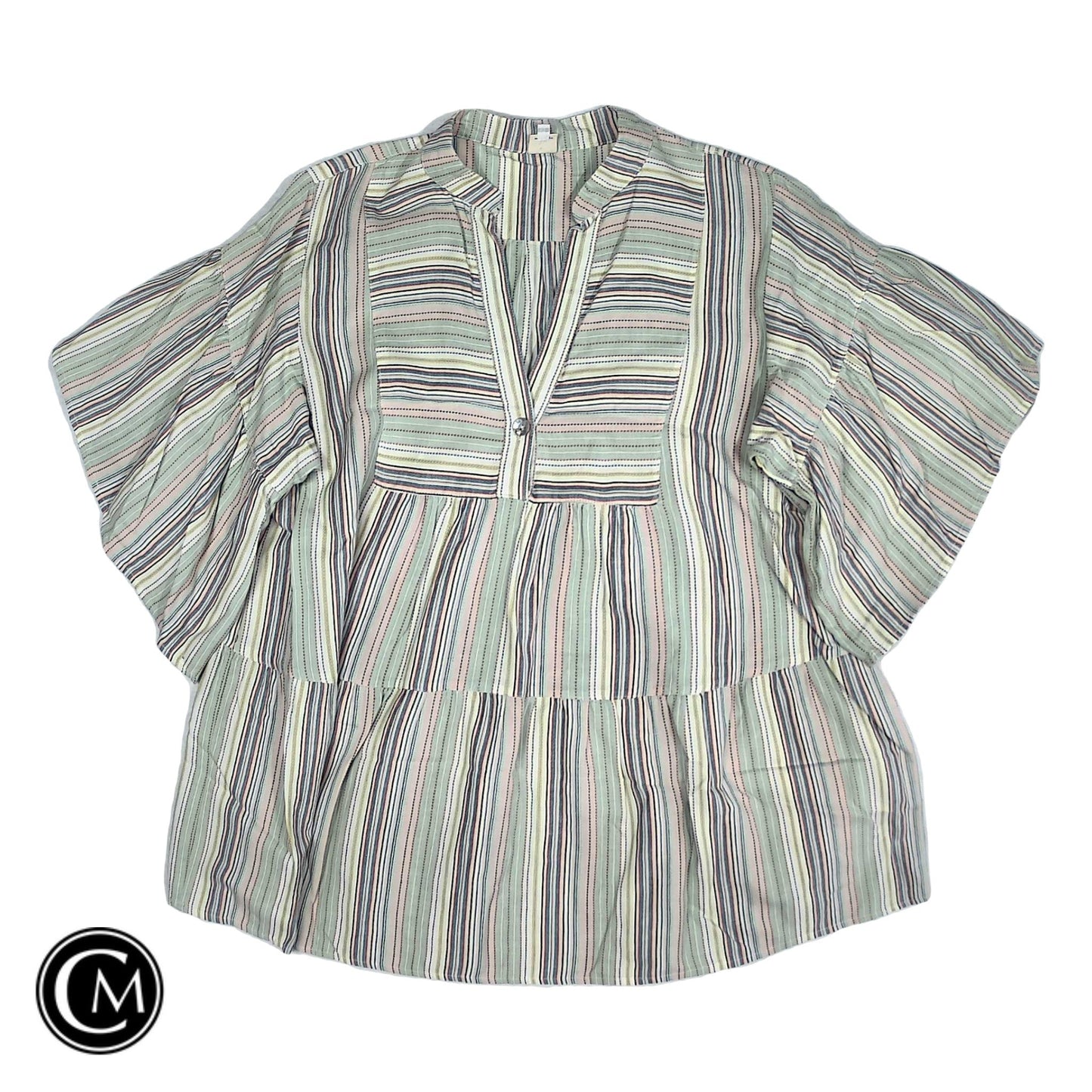 Tunic Ss By Ivy Jane In Green & Pink, Size: Xl