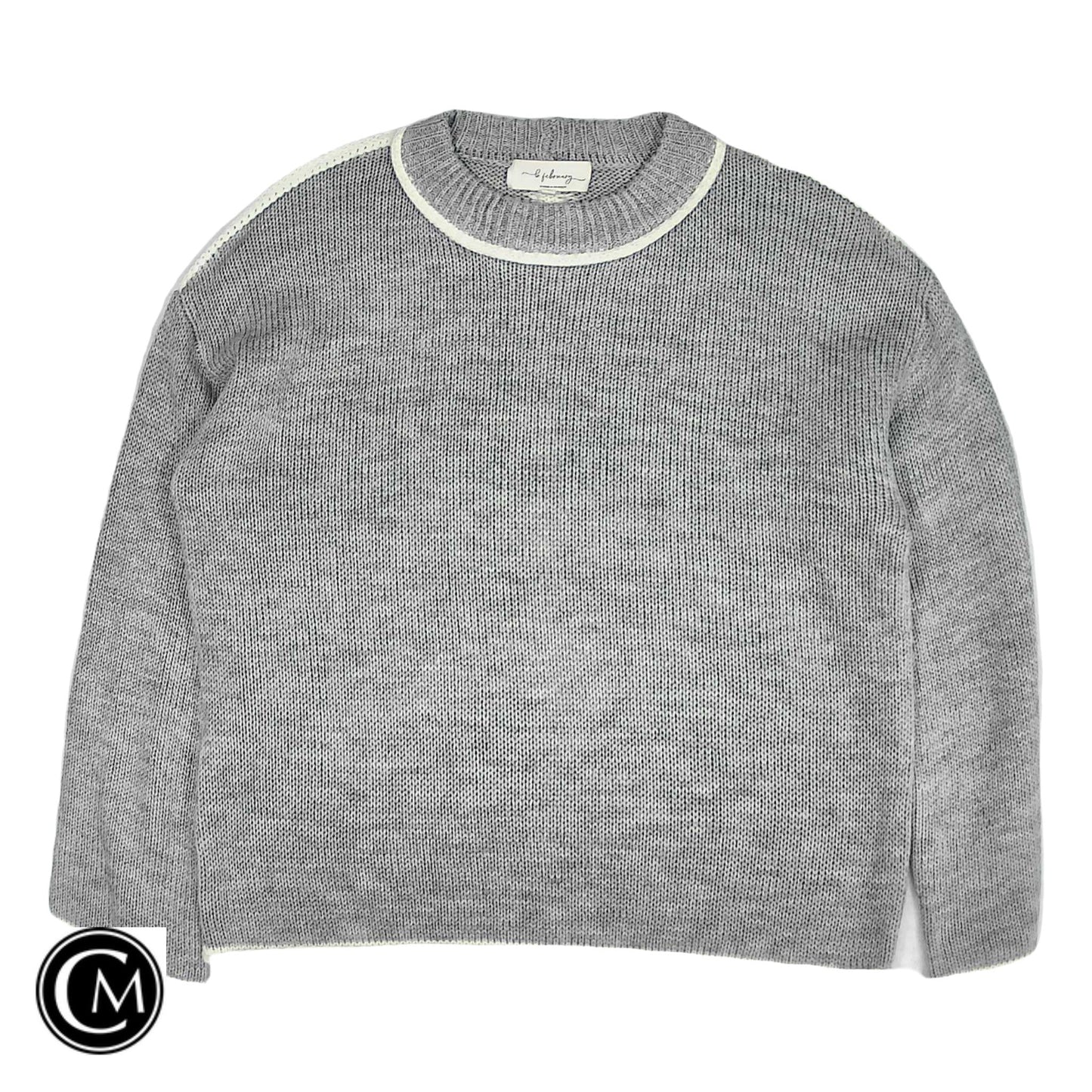 Sweater By Clothes Mentor In Grey, Size: M