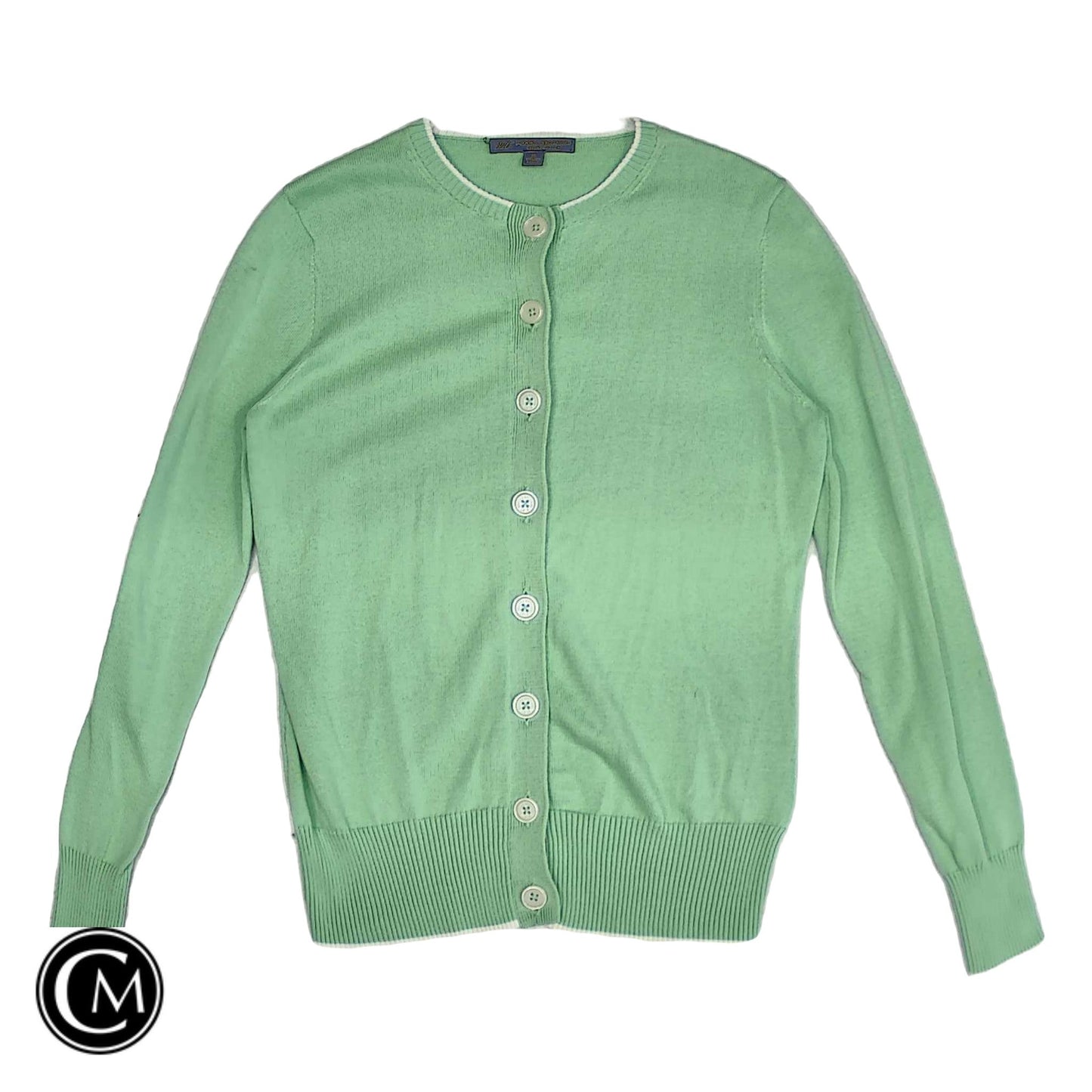 Cardigan By Brooks Brothers In Green, Size: S