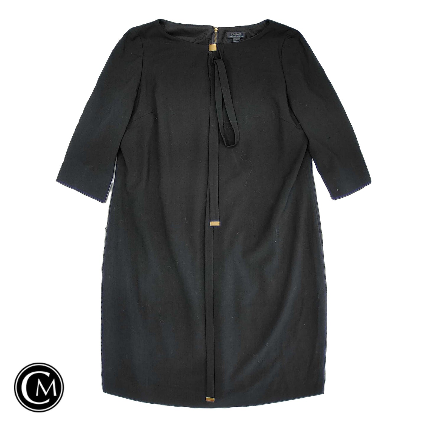 Dress Work By Tahari By Arthur Levine In Black, Size: 8