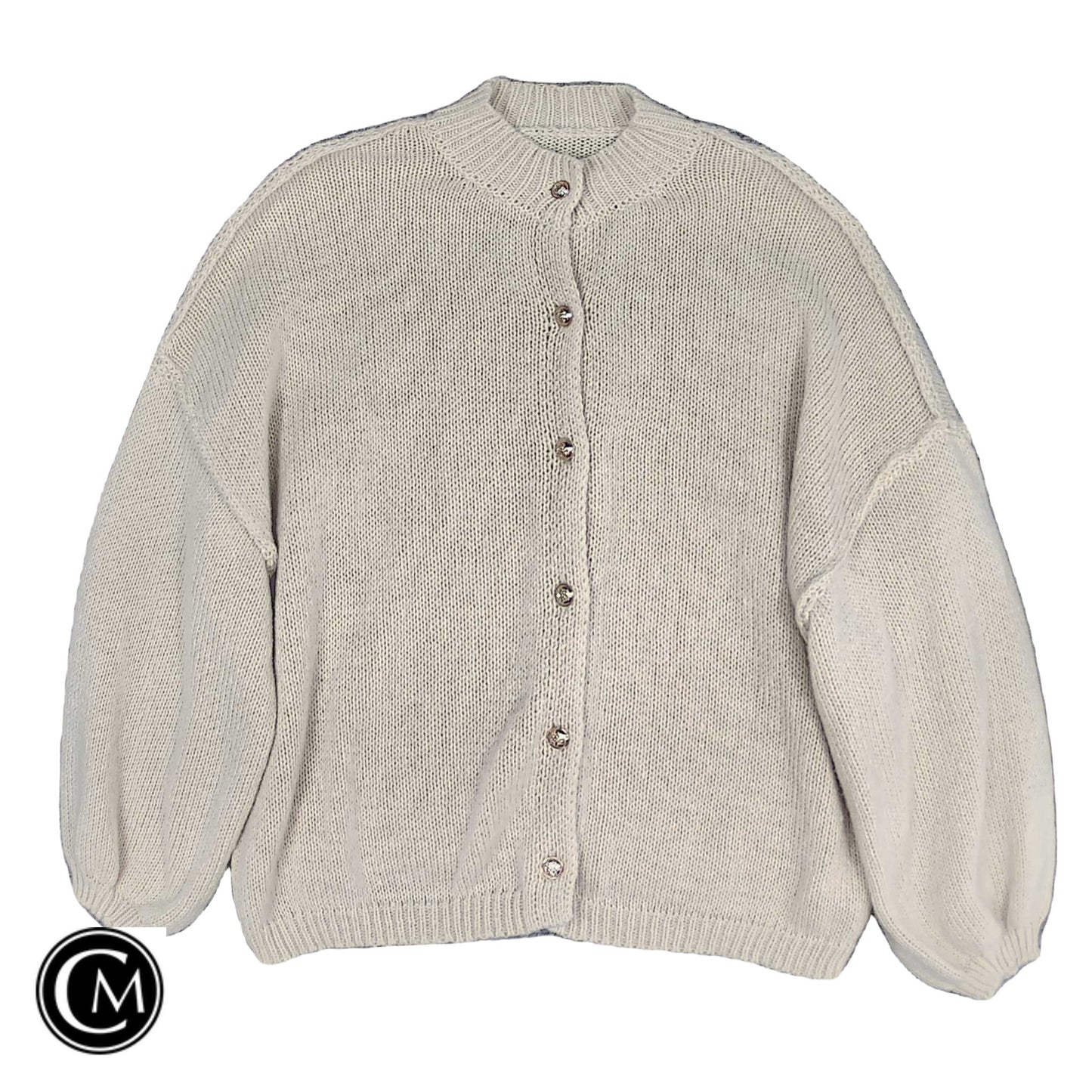 Cardigan By Clothes Mentor In Beige, Size: L