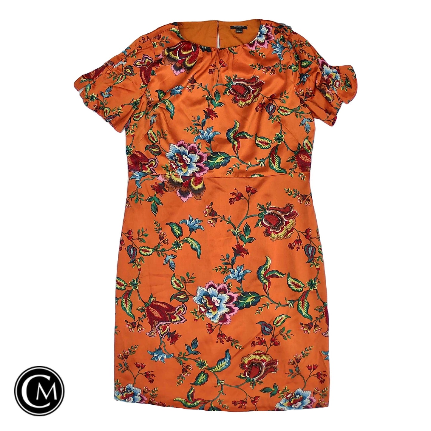 Dress Casual Short By Ann Taylor In Orange, Size: 8p