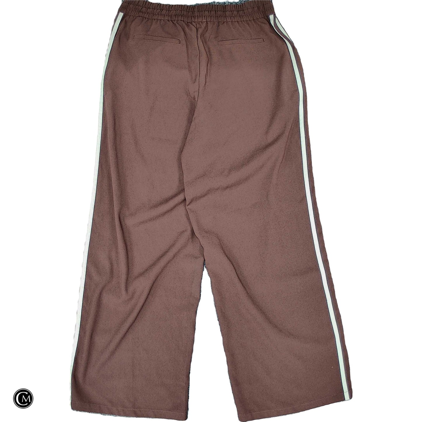 Pants Wide Leg By Z Supply In Brown & White, Size: L image 2