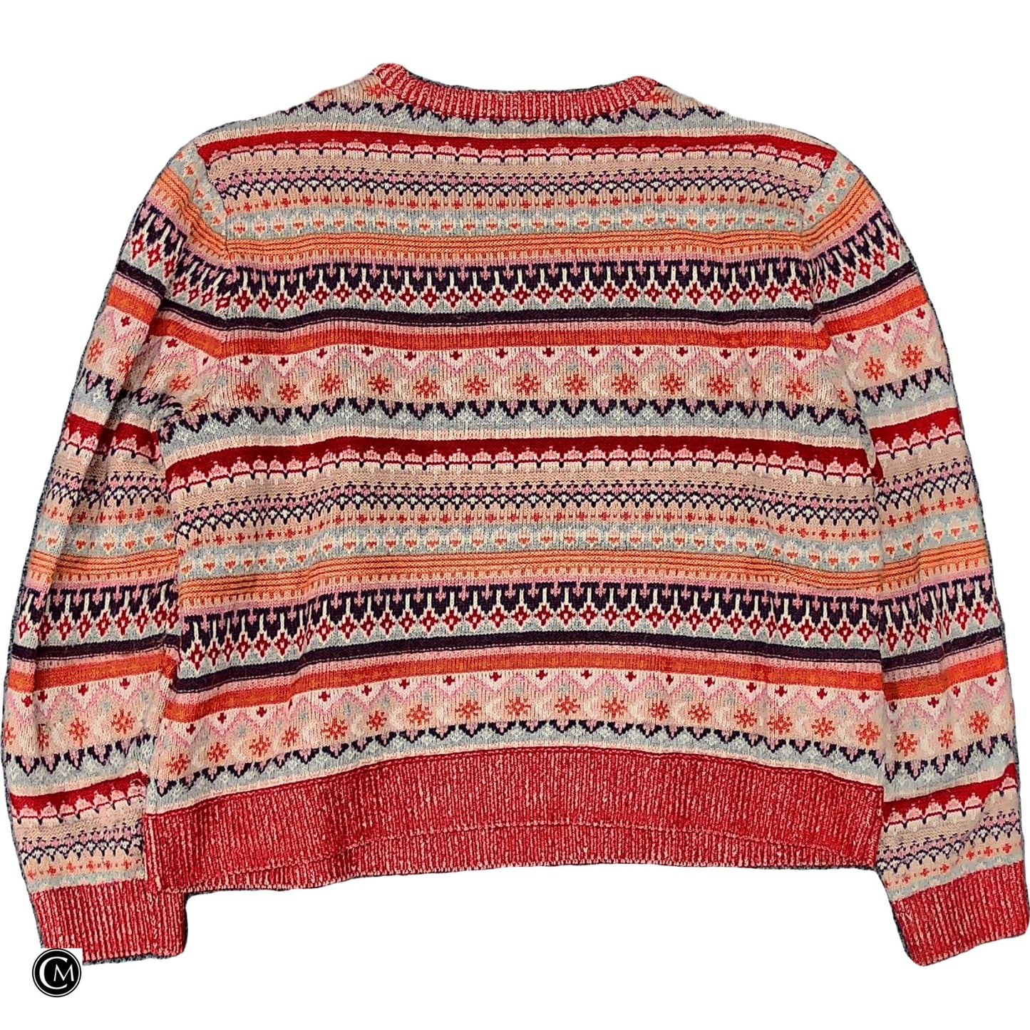 Sweater By J. Crew In Orange & Red, Size: L